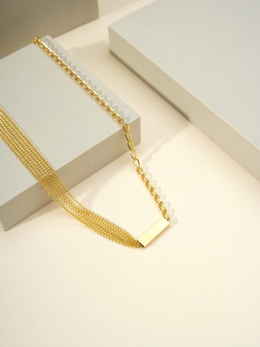 Colar de Elos com Plaquinha 