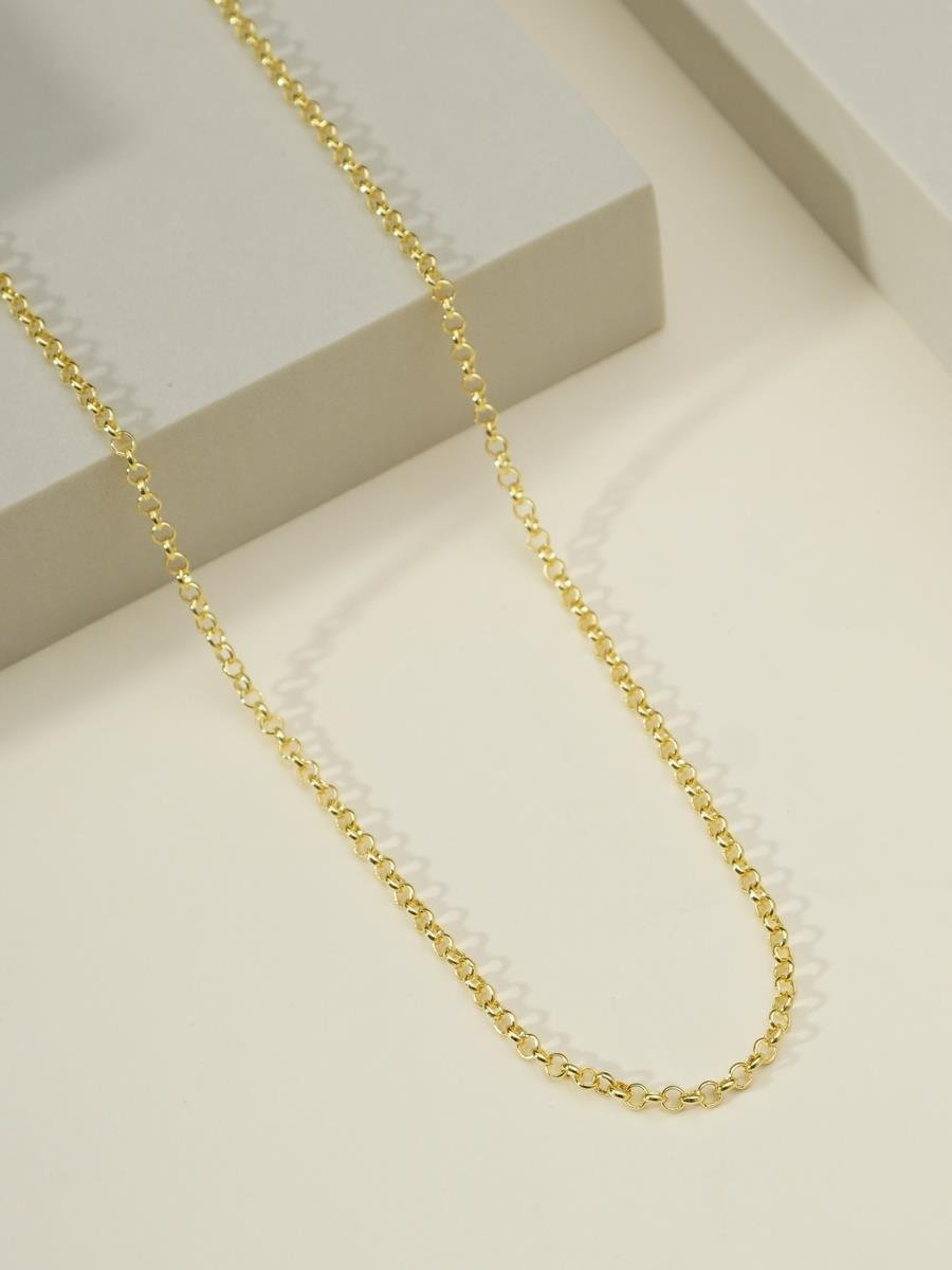 Corrente Elo Português 2MM | Banhado a Ouro