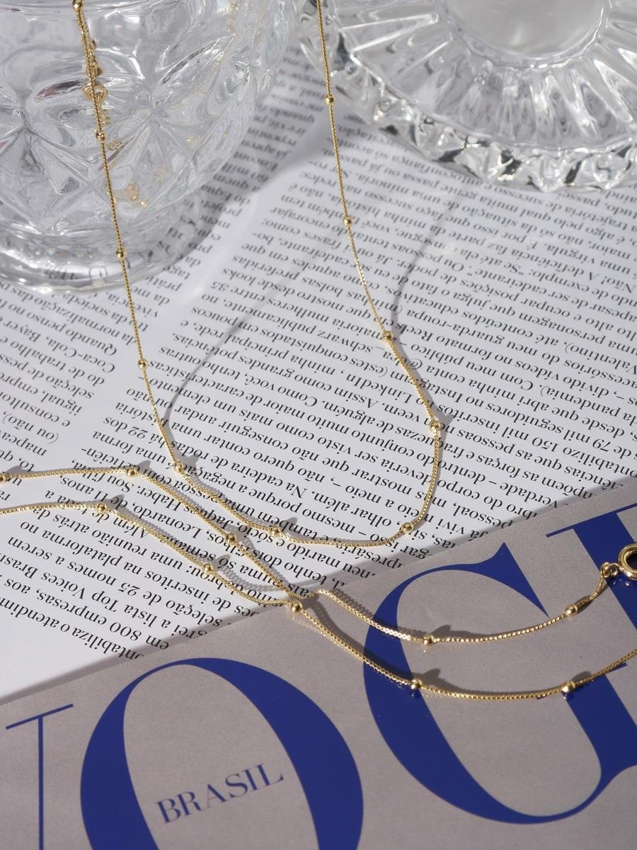 Choker de Veneziana com Bolinhas | Banhado a Ouro