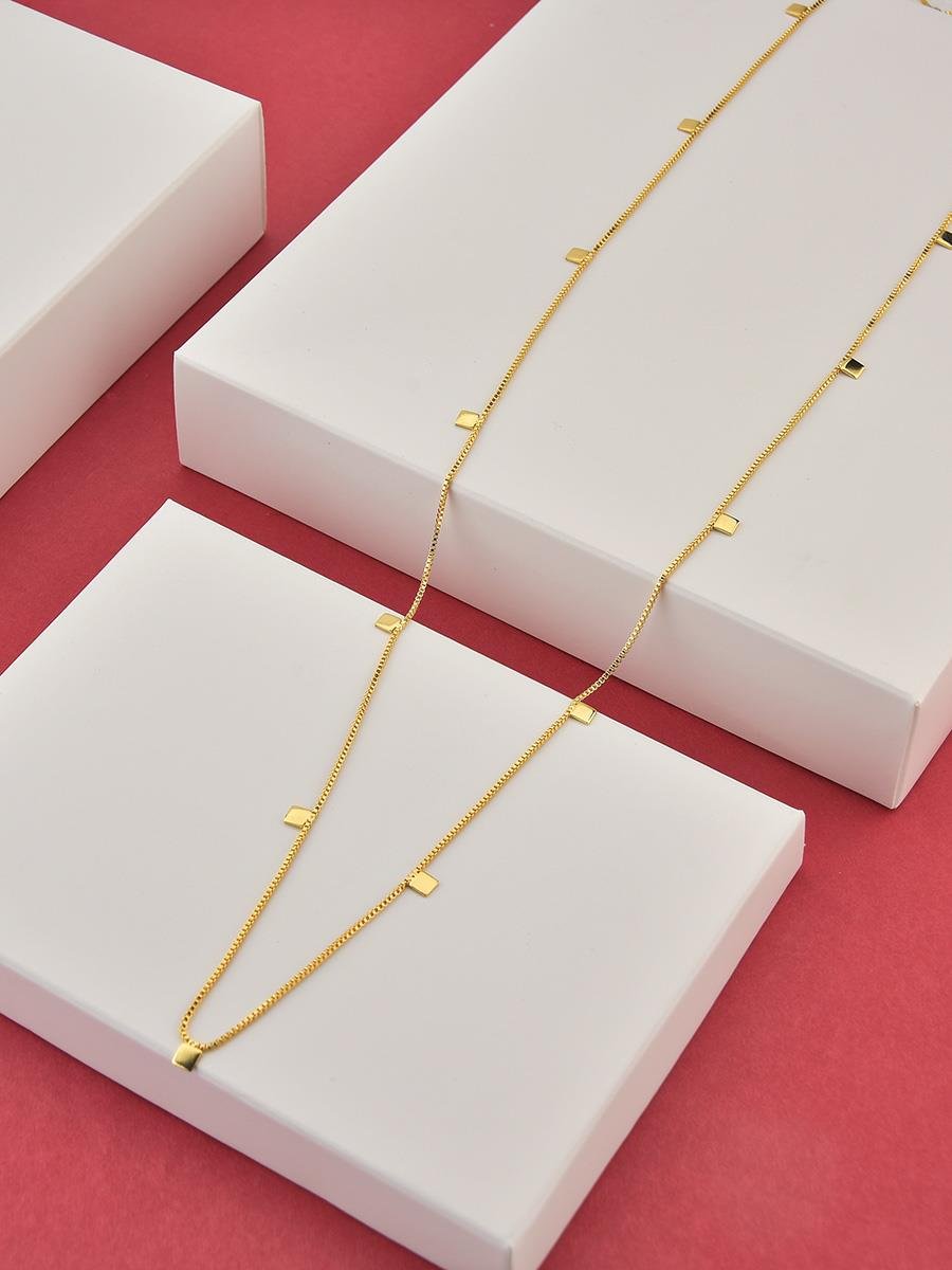 Colar Quadrados Lisos