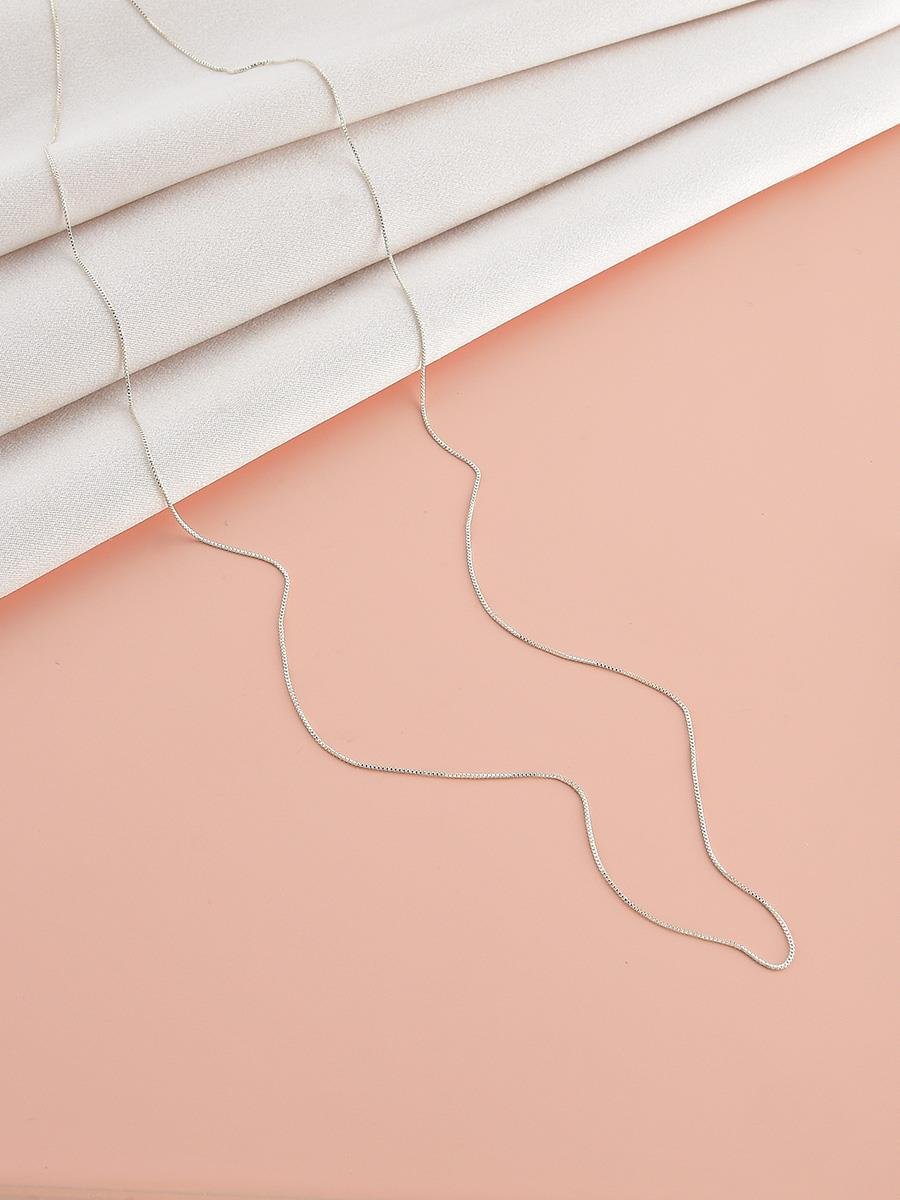 Corrente Veneziana 60CM | Banhado no Prata