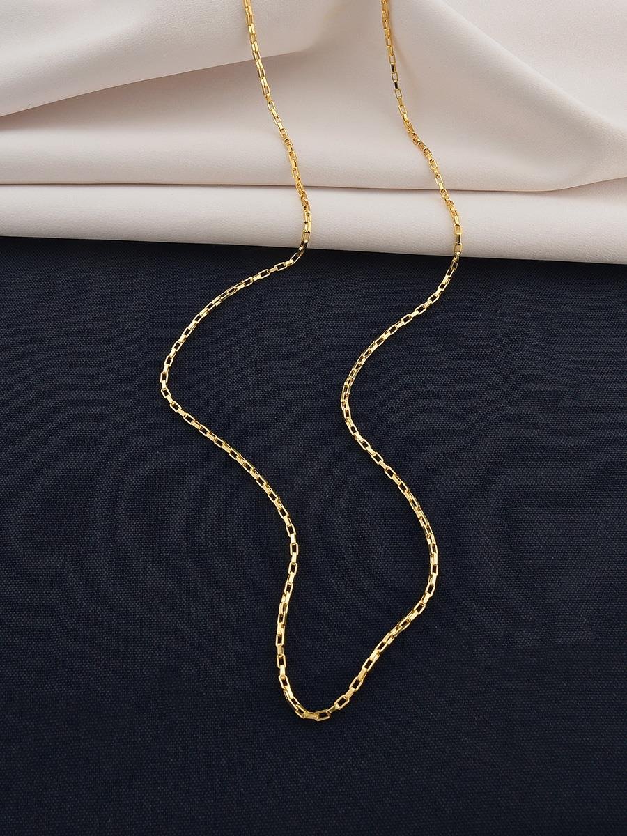Colar Tijolinho 2MM | Masculino | Banhado a Ouro.