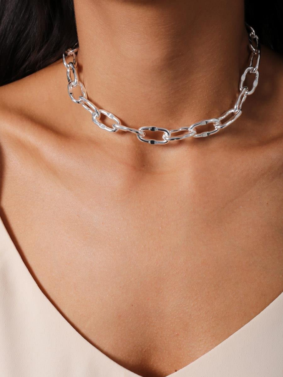 Choker Elos | Banho de Prata