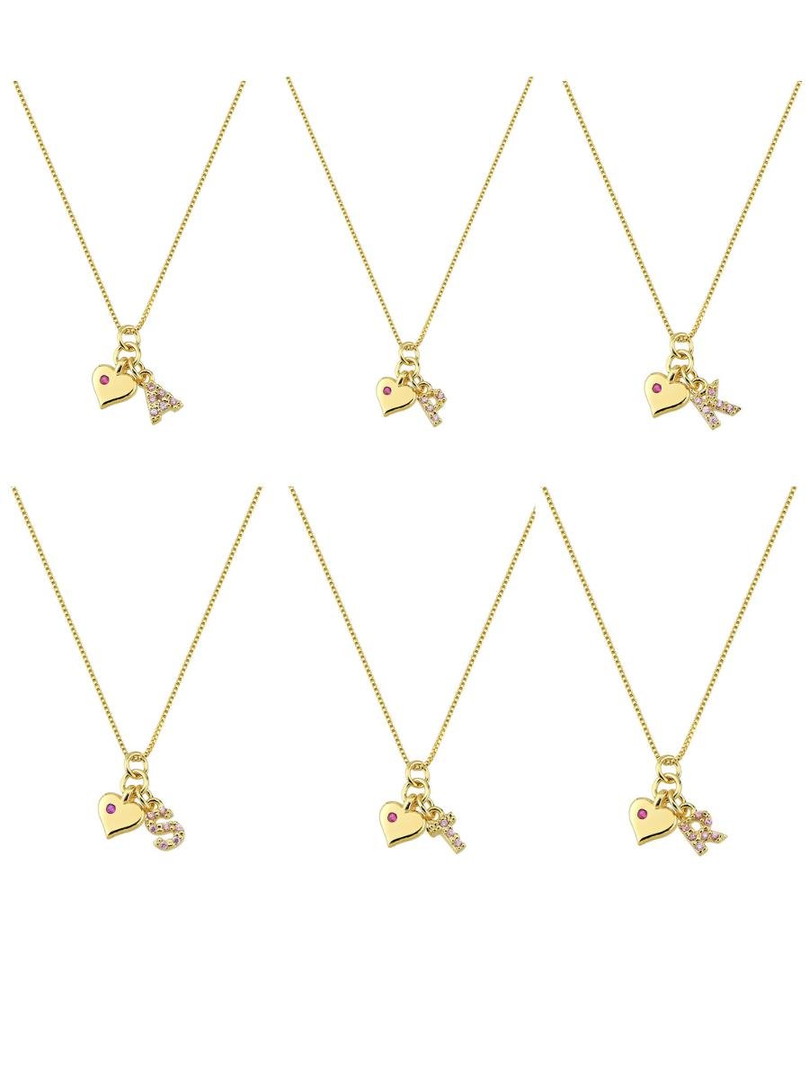 Colar de Coração e Letra | Infantil