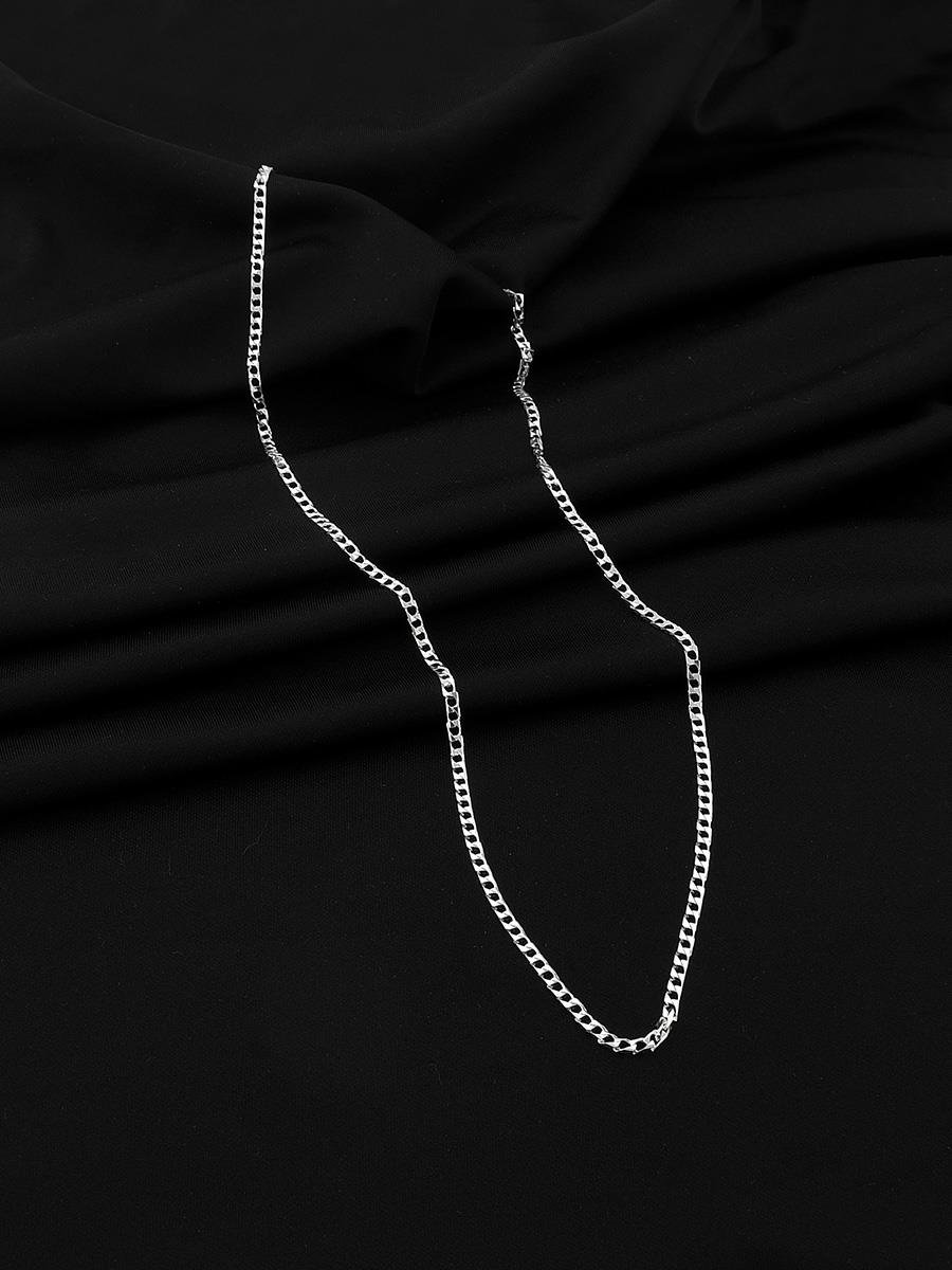 Colar Masculino Grumet Quadrado | Prata 925