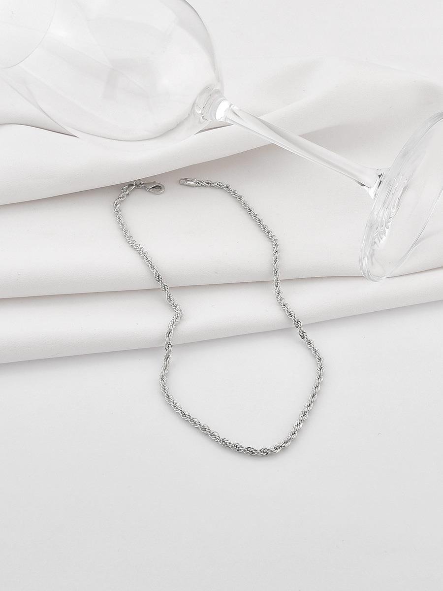 Choker Cordão Baiano | Banho de Ródio Branco