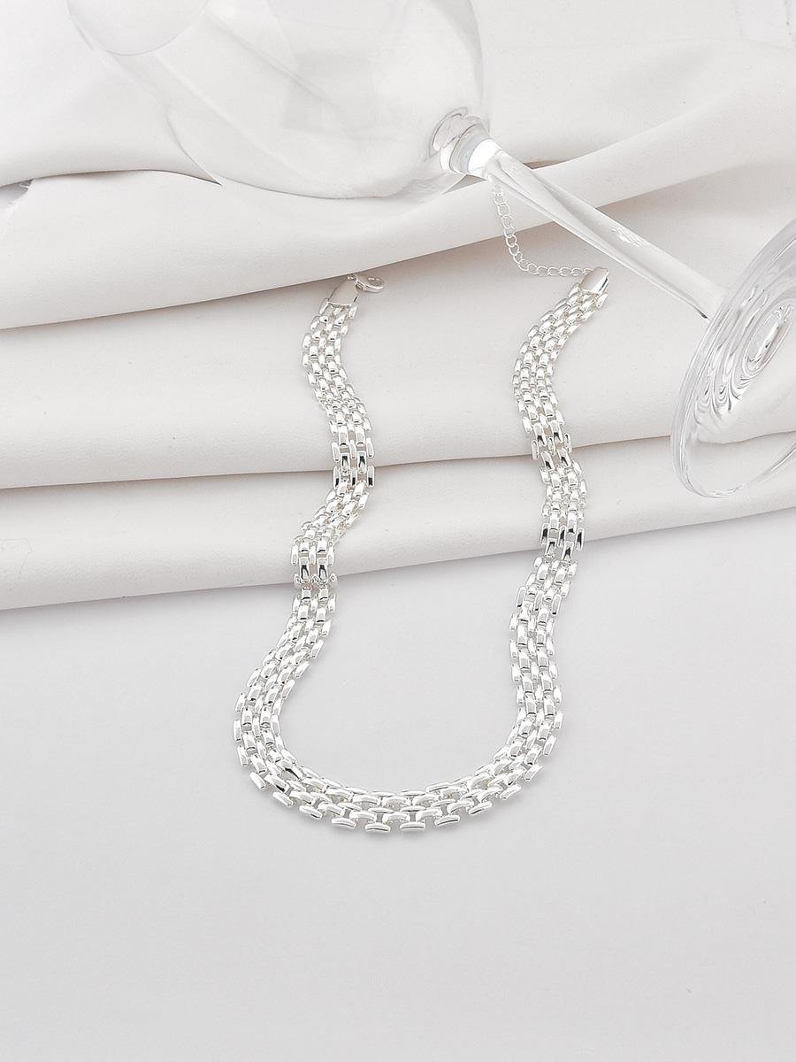 Colar Malha Lisa | Banho de Prata