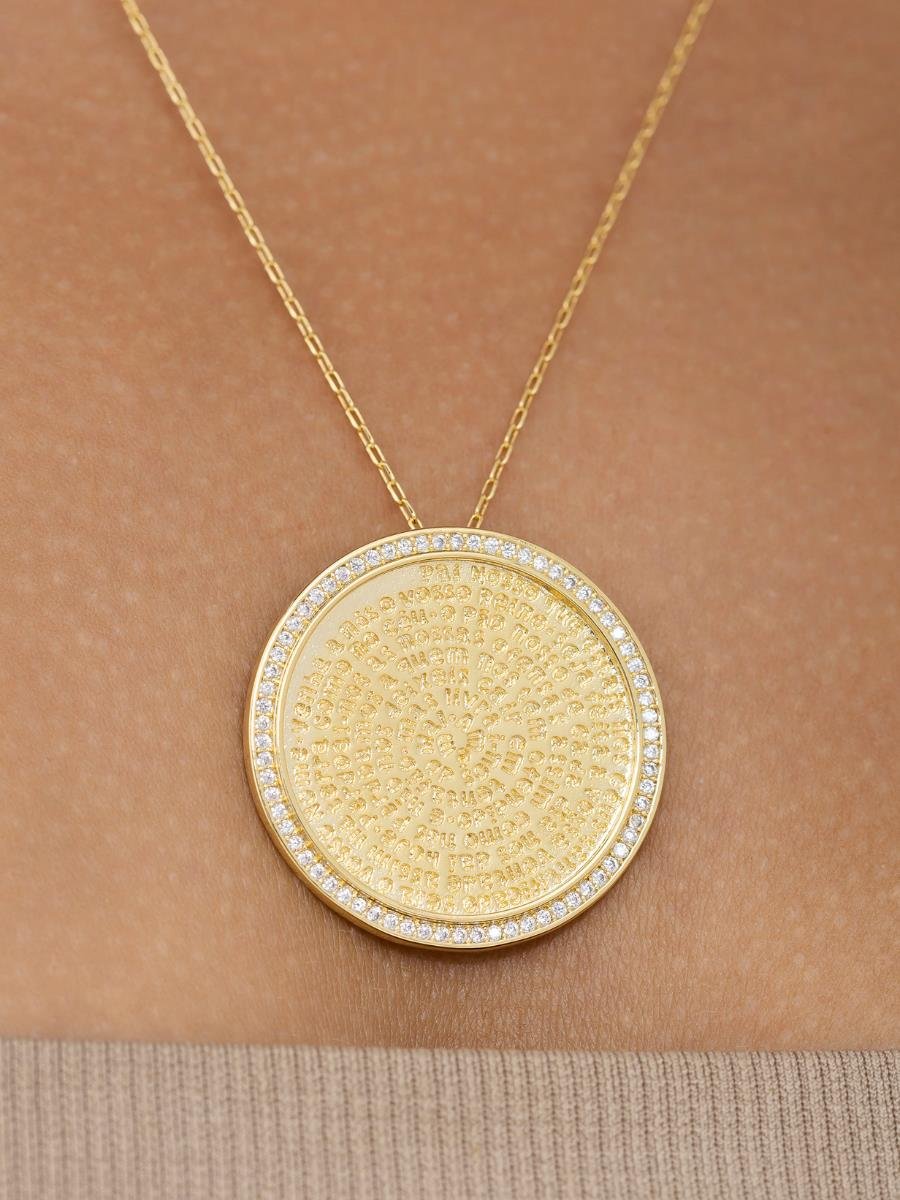 Colar Pai Nosso| Banhado a Ouro