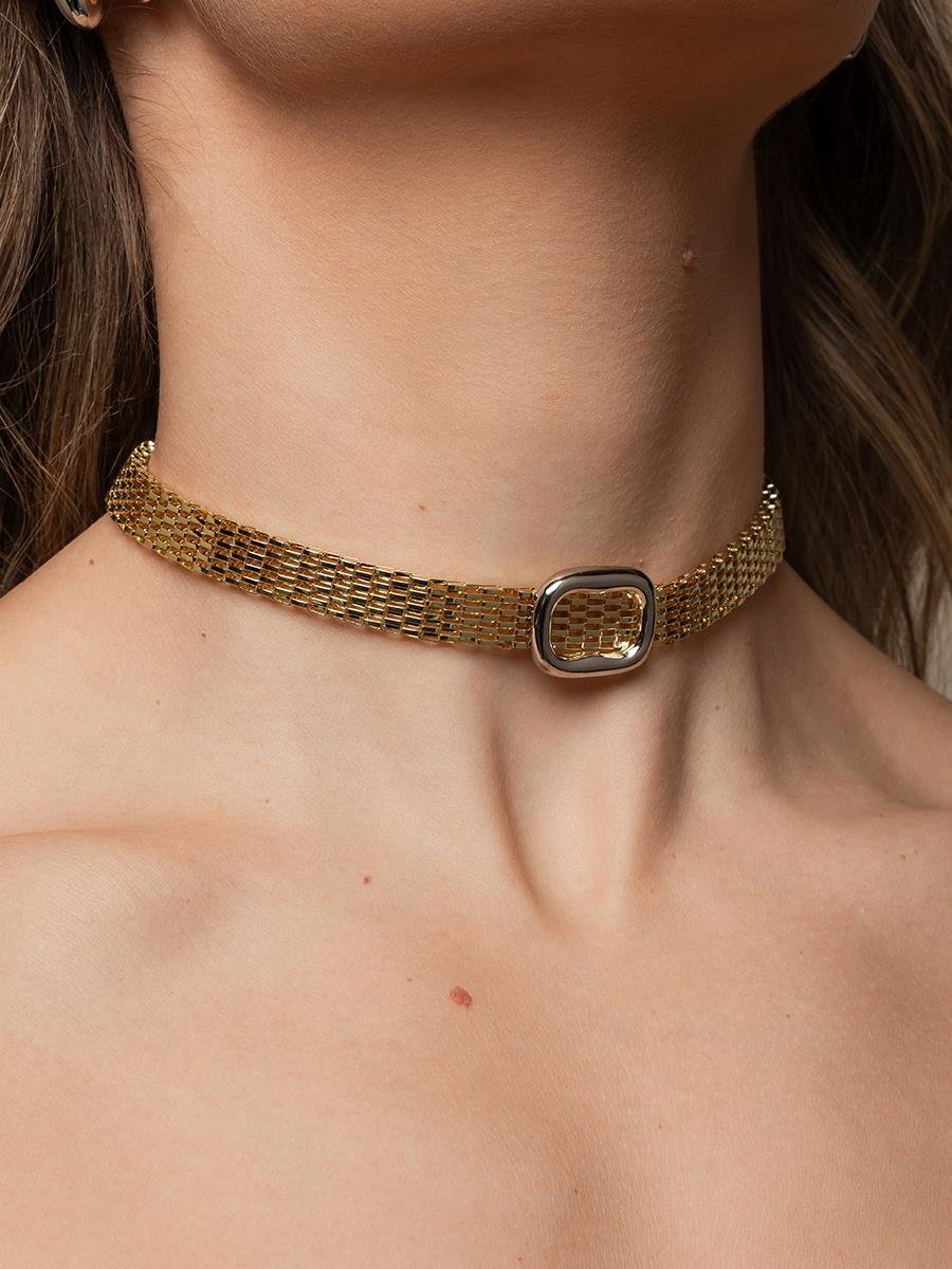 Choker Malha Vazada