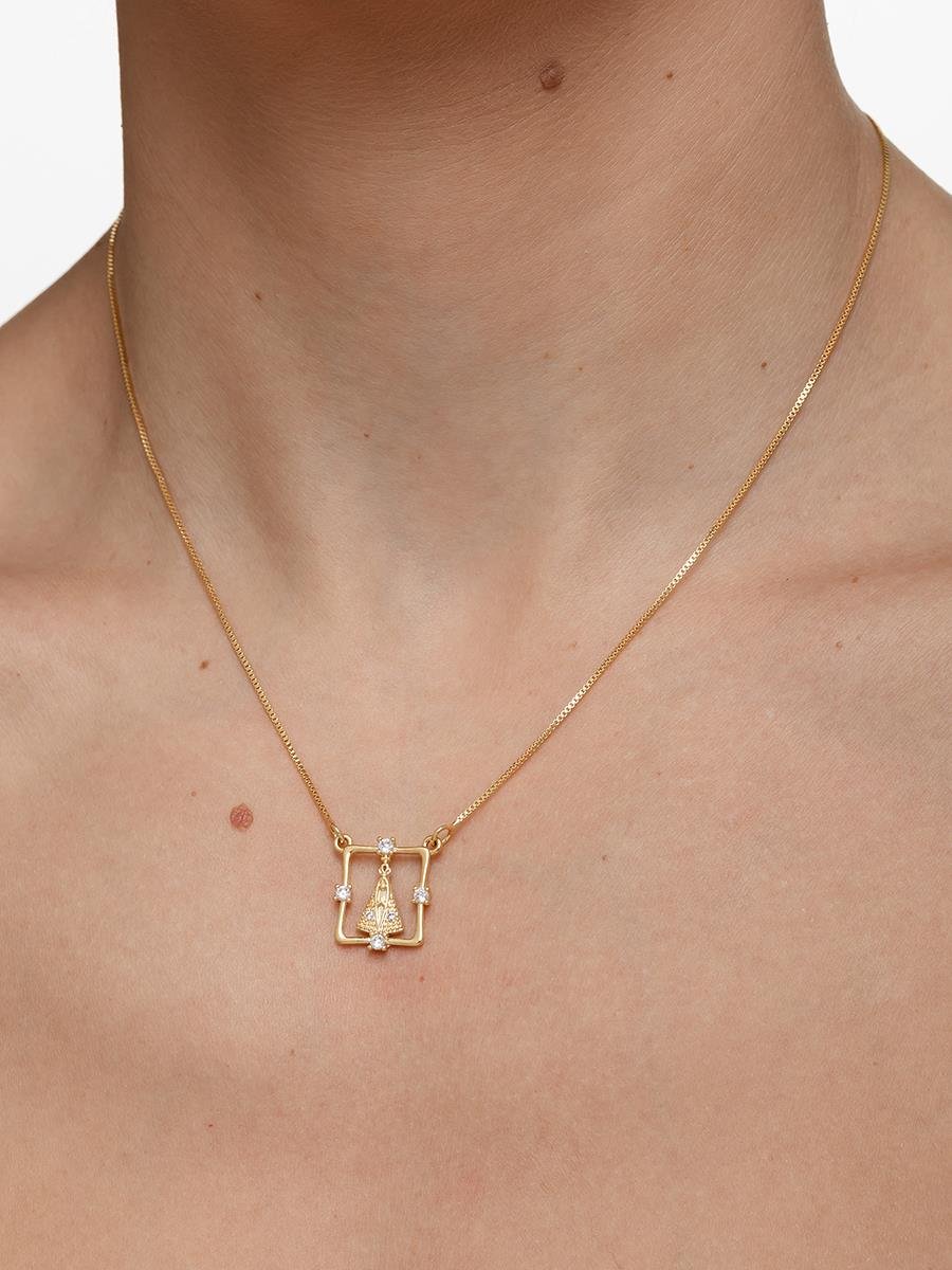 Colar Nossa Senhora Aparecida Vazado