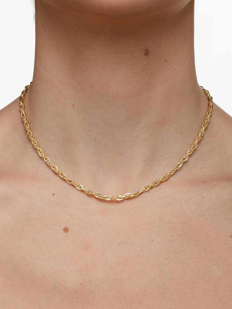 Colar Duplo Elo com Detalhes