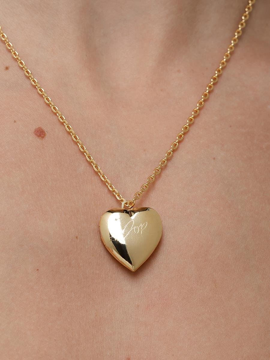 Colar Relicário Coração Amor