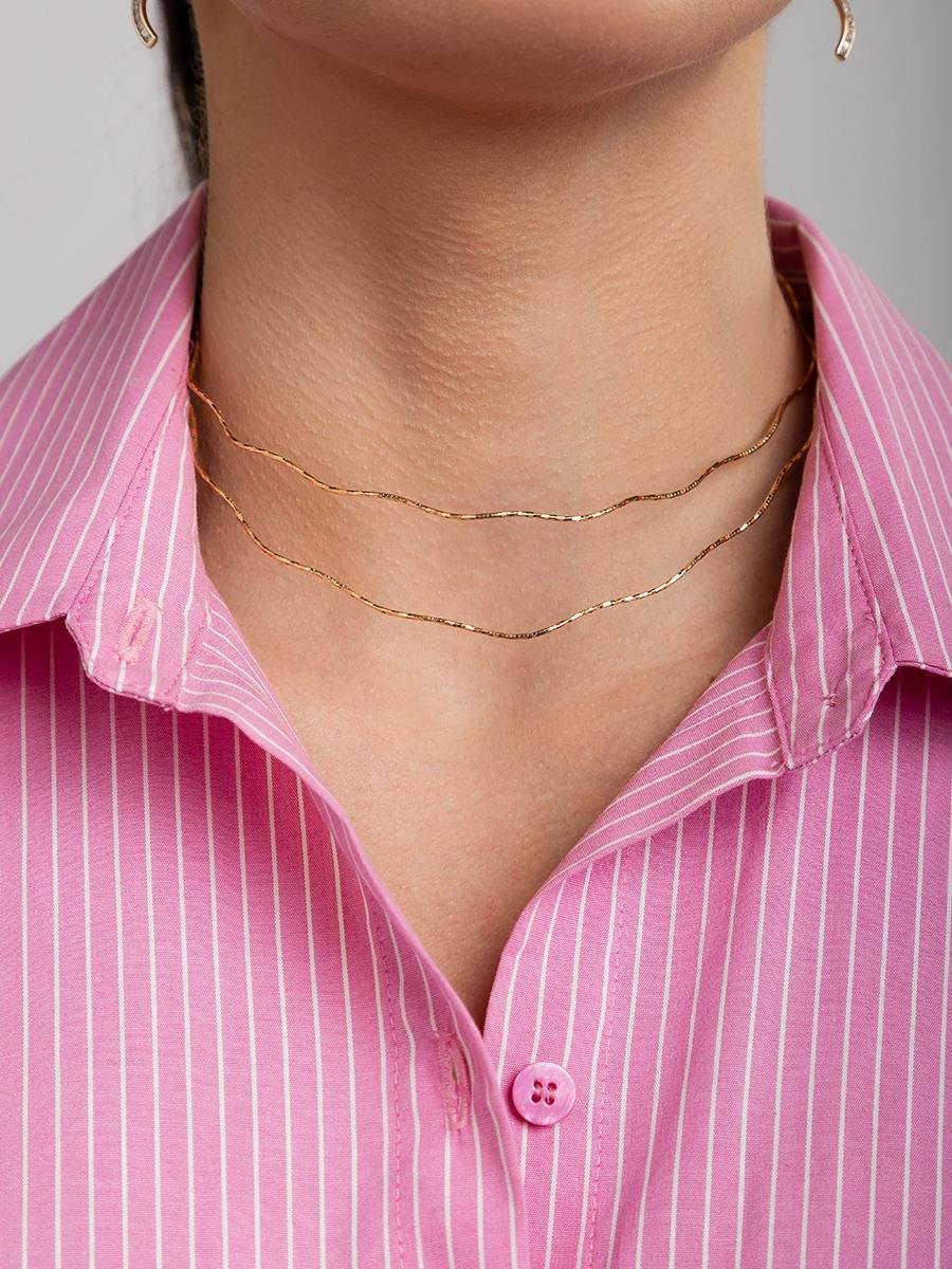 Colar Torcido Diamantado