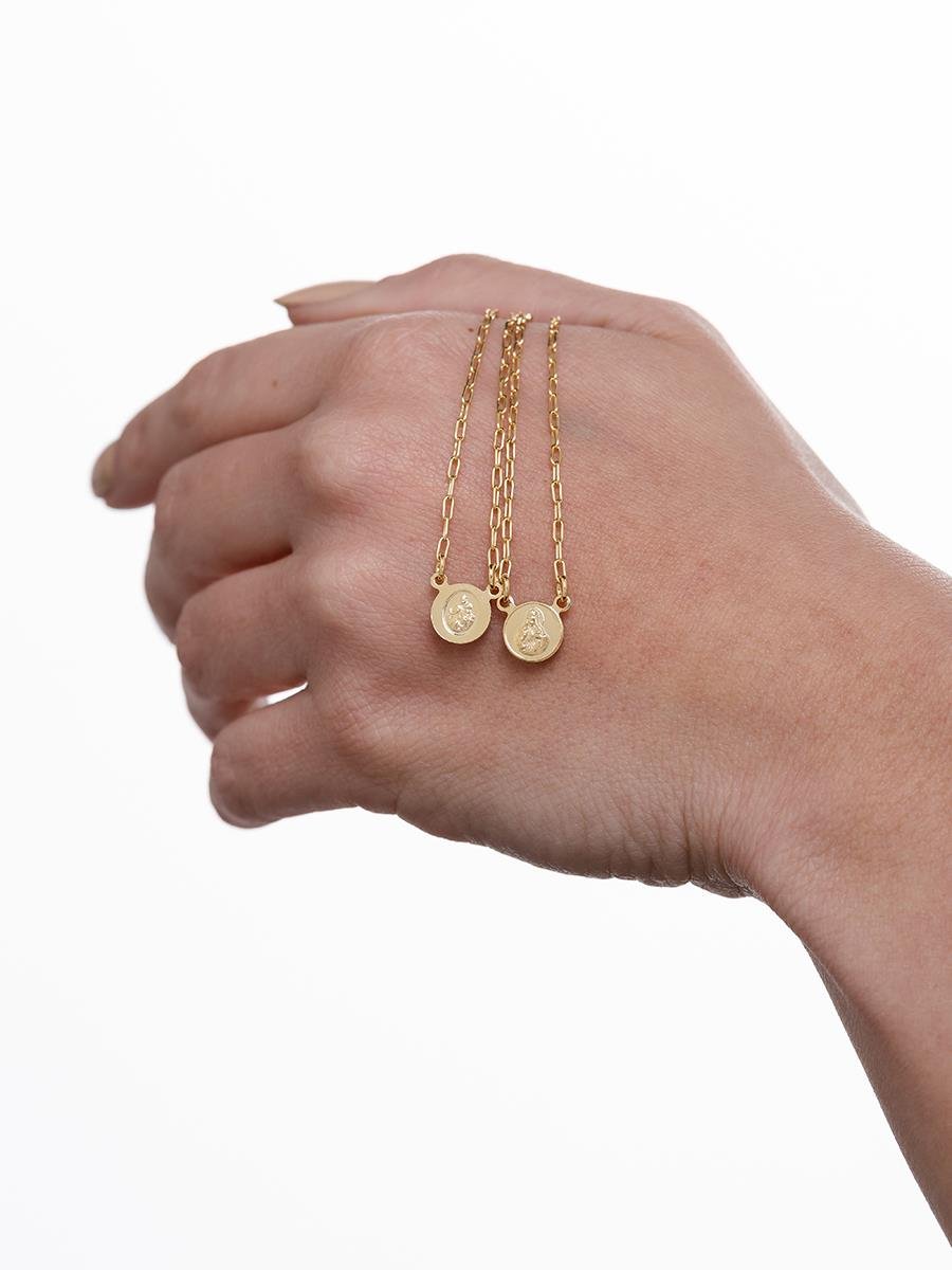 Escapulário Virgem Maria com Jesus