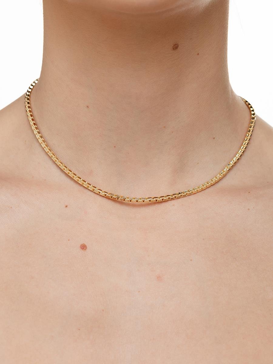 Choker de Duplo Elo | Banhado a Ouro