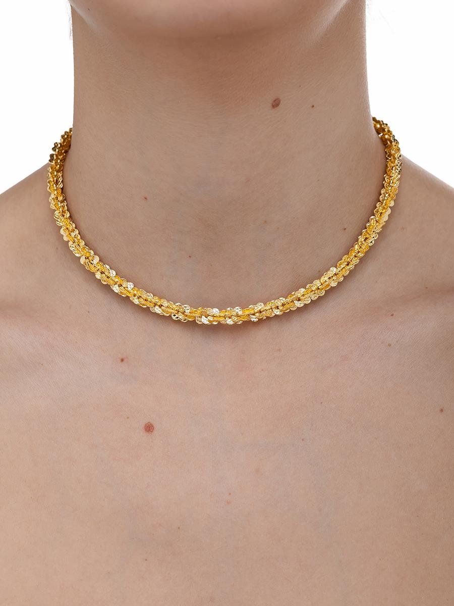 Choker de Elo Dimantado | Banhado a Ouro