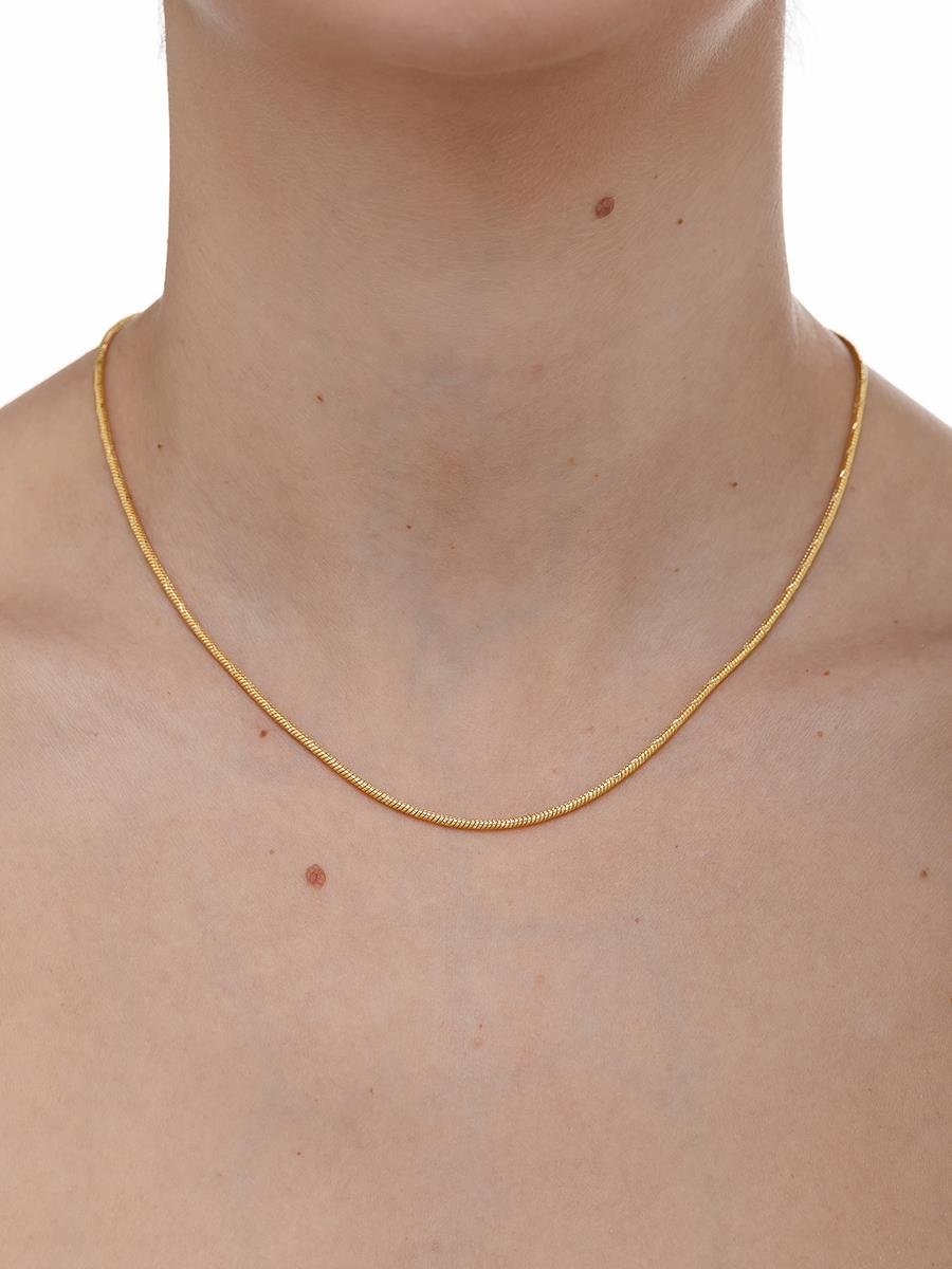 Colar Rabo de Rato Diamantado | Banhado a Ouro