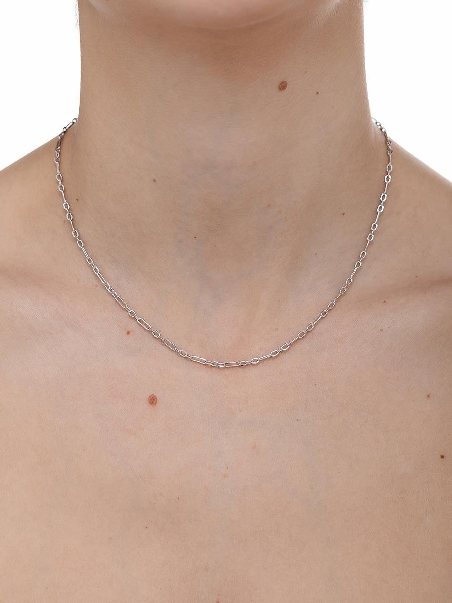 Colar Elo Cartier | Banhado no Ródio Branco