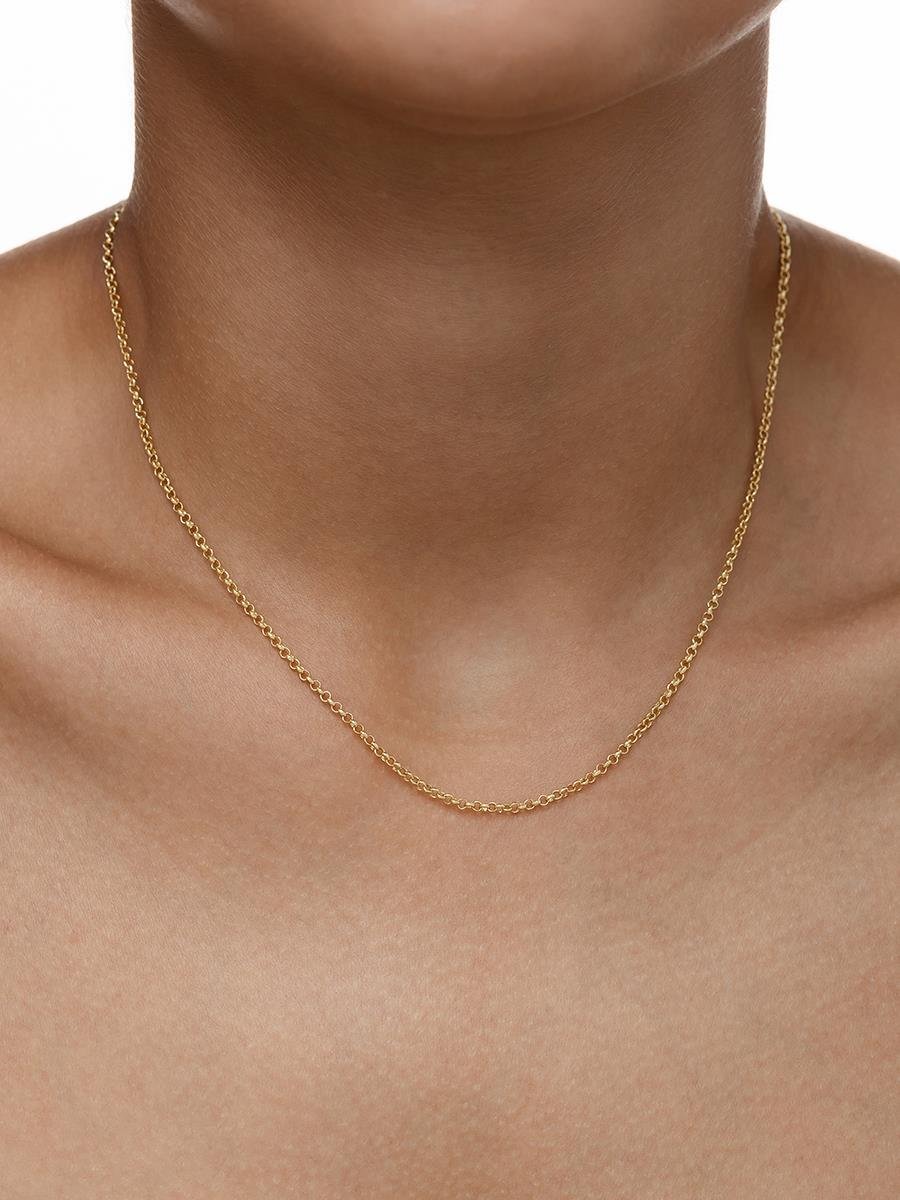 Colar Elo Português 35CM | Banhado a Ouro