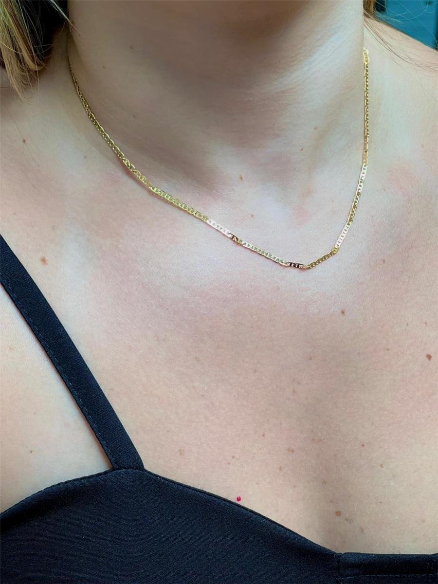 Colar Elo Piastrini | Banhado a Ouro