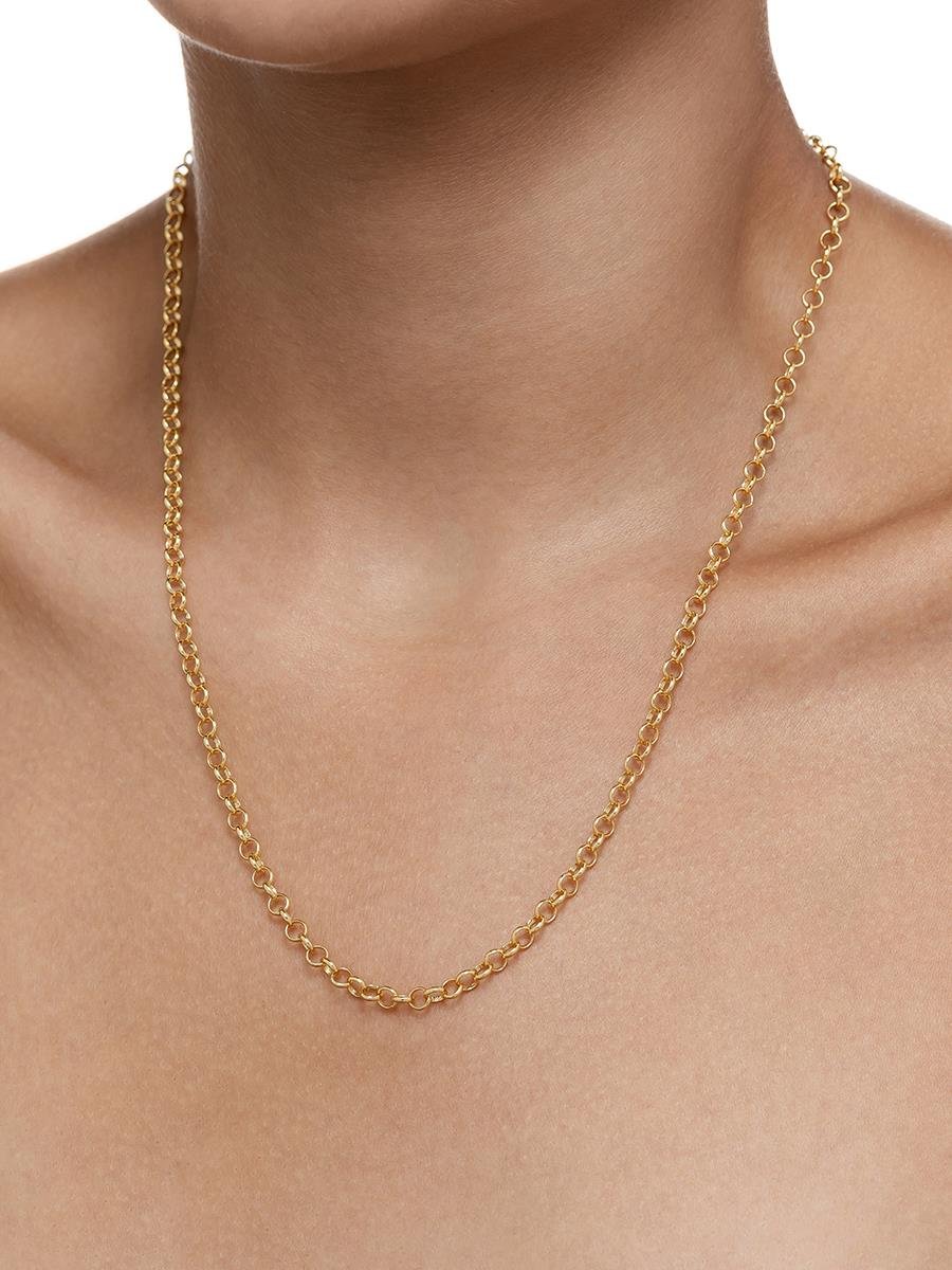 Colar elo Português 50CM | Banhado a Ouro