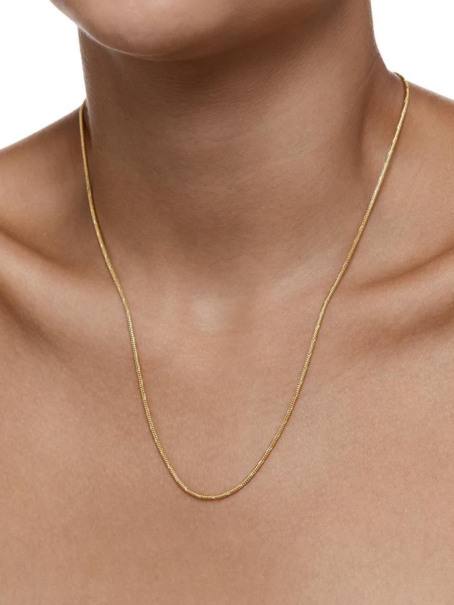 Colar Rabo de Rato Dimantado | Banhado a Ouro