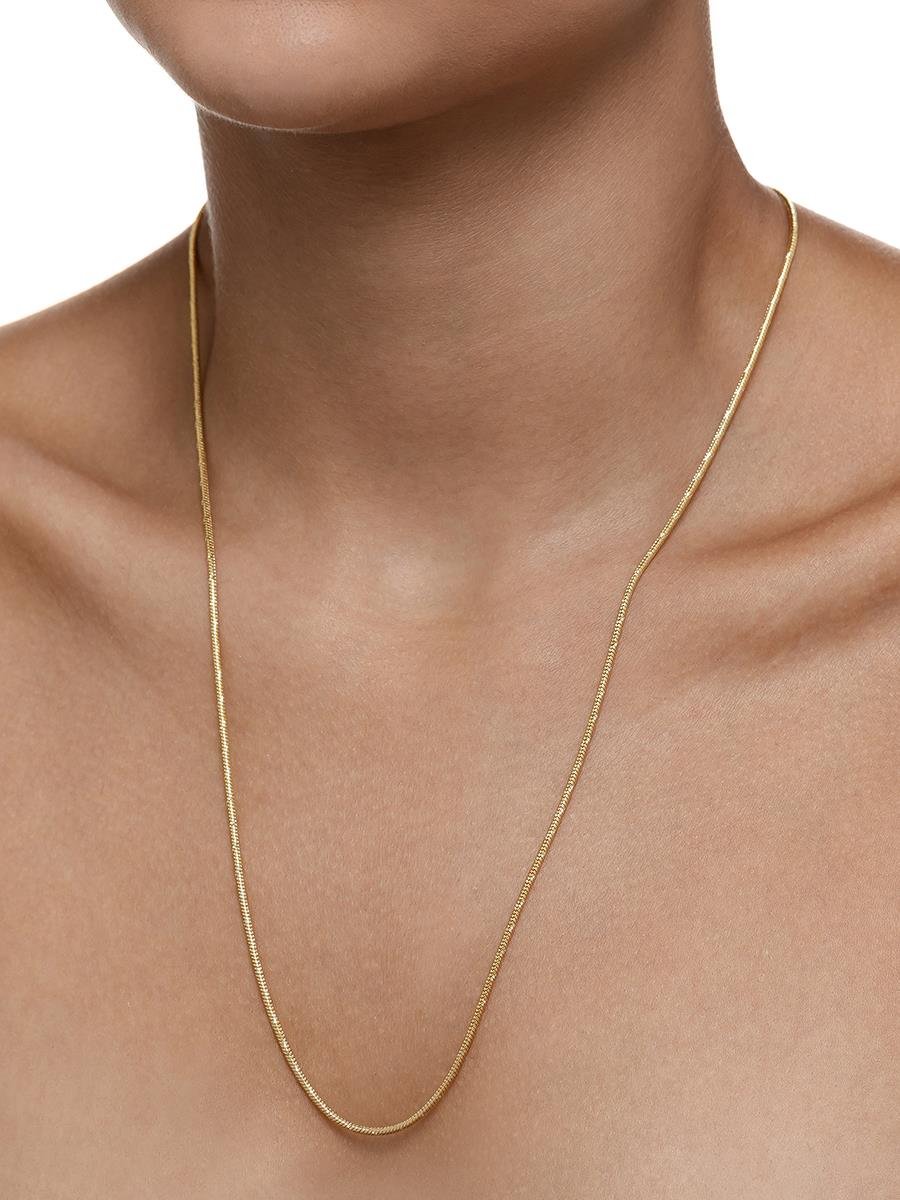 Colar Rabo de Rato Diamantado | Banhado a Ouro