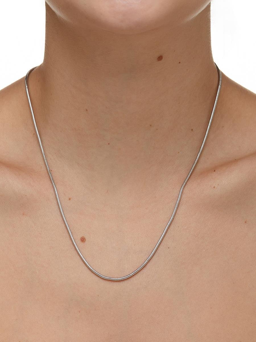 Colar Rabo de Rato 50CM | Banhado no Ródio Branco