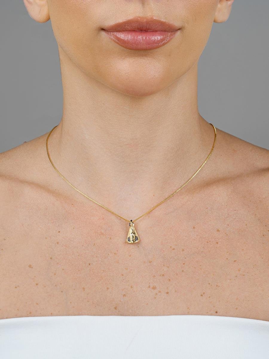 Colar Nossa Senhora Aparecida | Banhado a Ouro