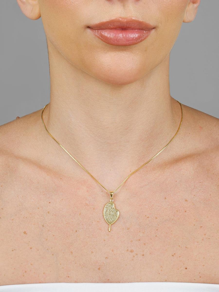 Colar Pai Nosso | Banhado a Ouro