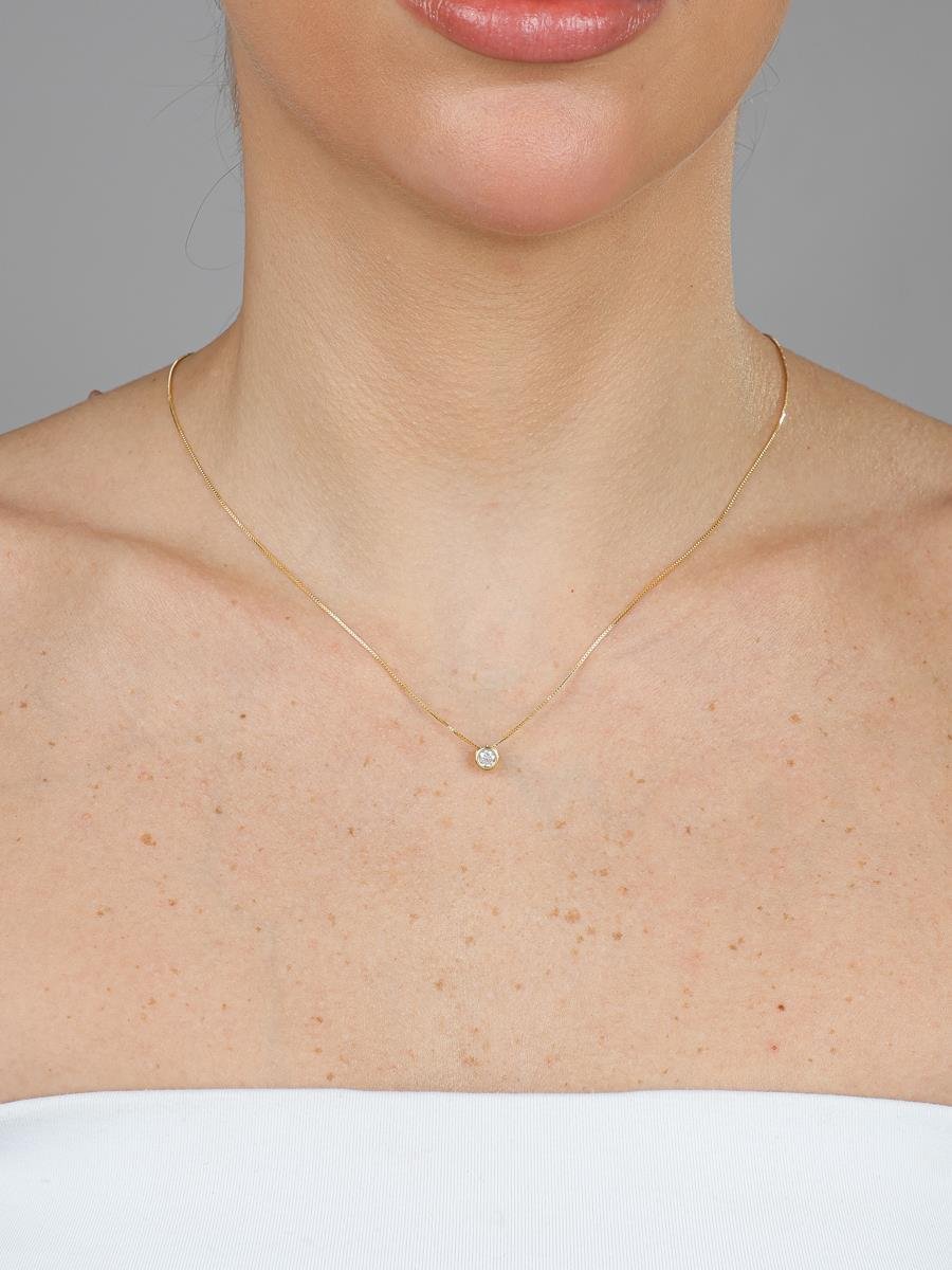 Colar Ponto de Luz | Banhado a Ouro