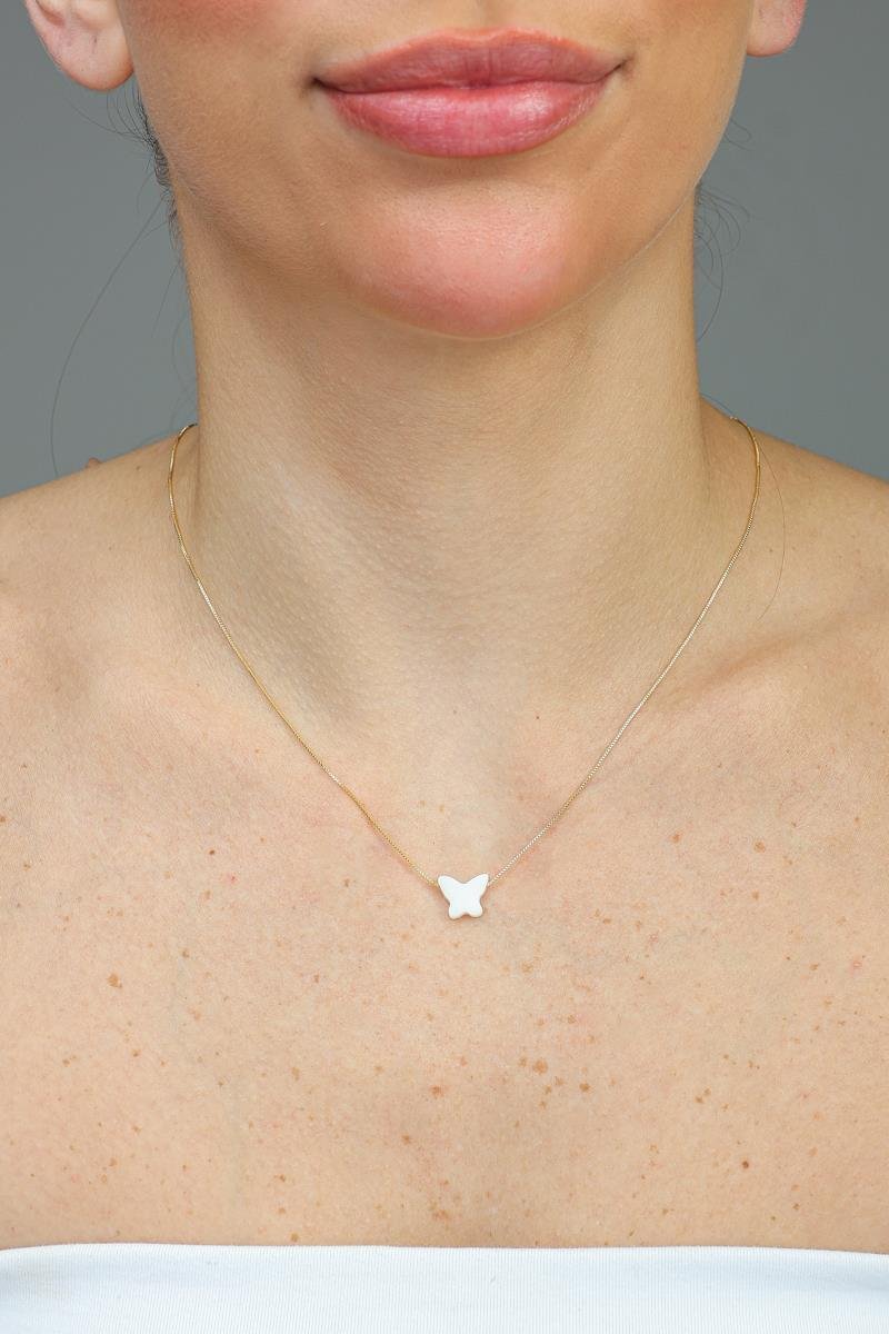Colar Borboleta | Banhado a Ouro