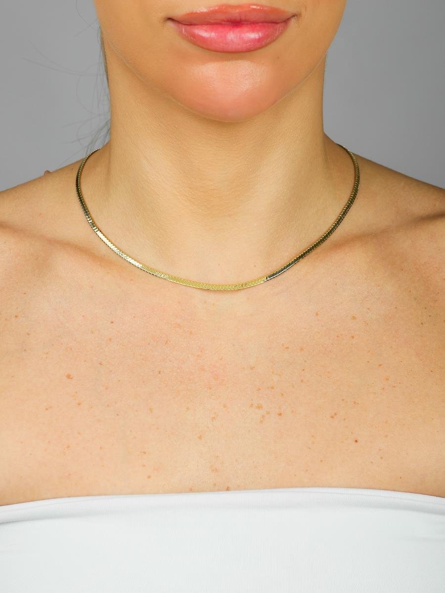 Colar Laminado | Banhado A Ouro.
