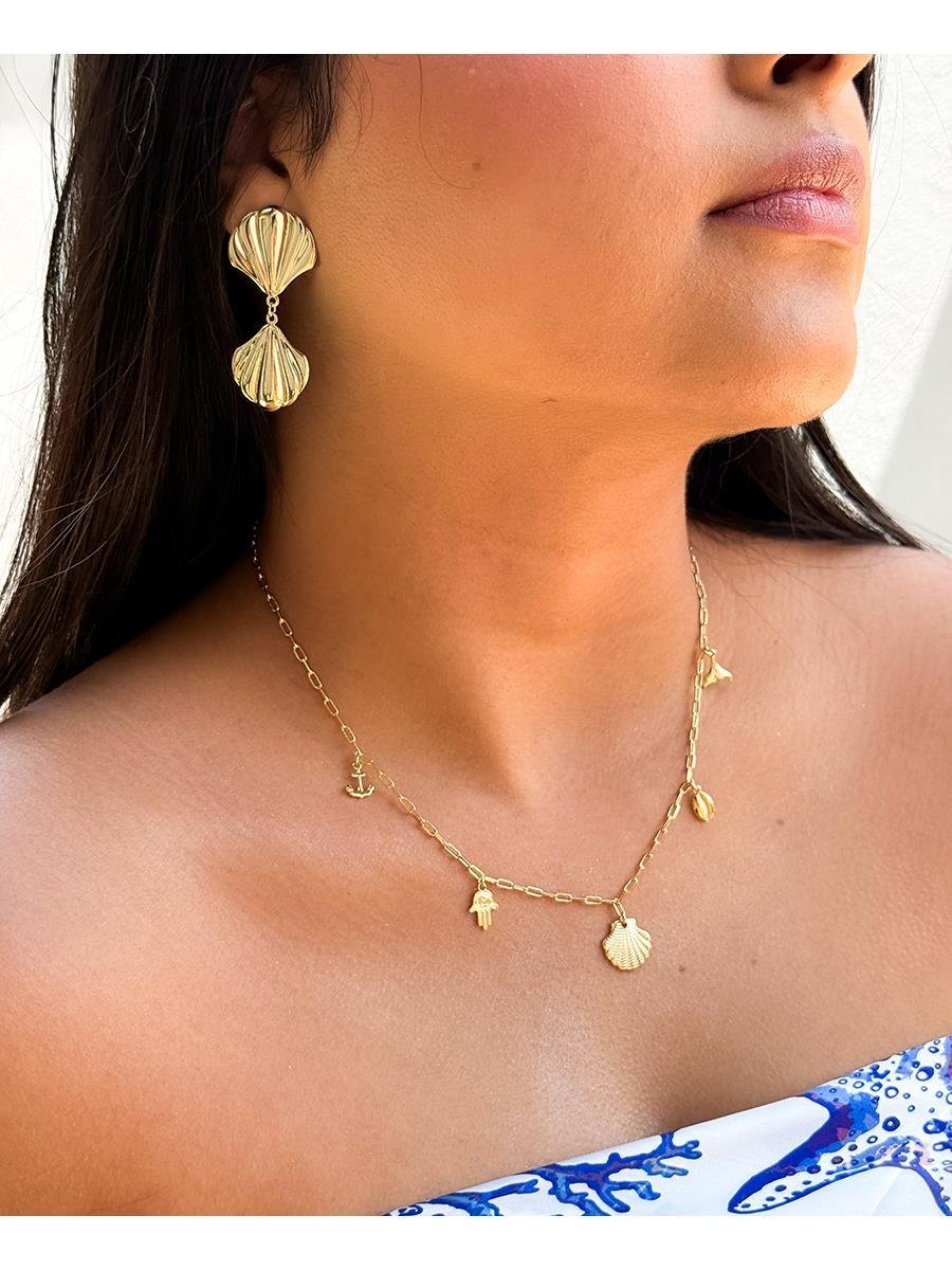 Colar Cartier Fundo do Mar | Banhado a Ouro