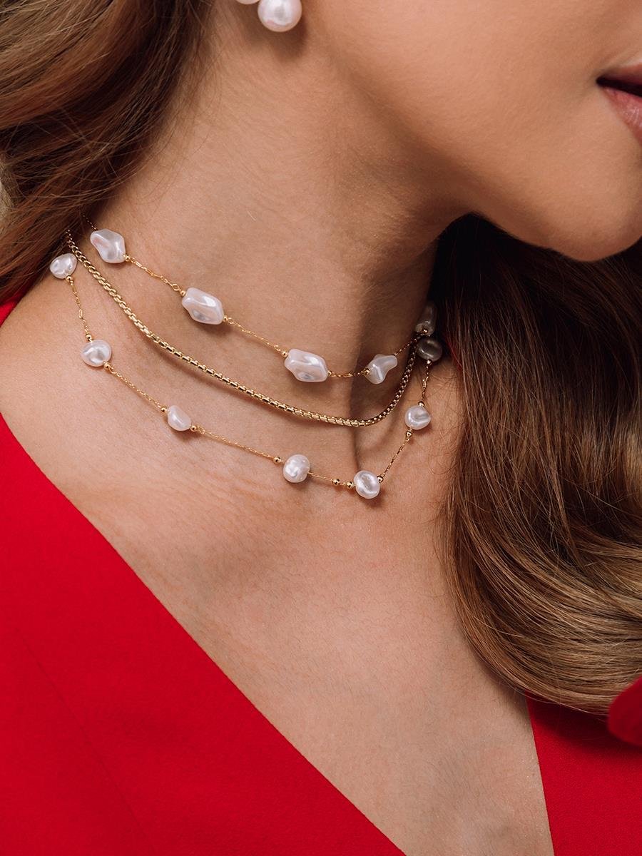 Choker Pérola Orgânica | Banhado a Ouro.