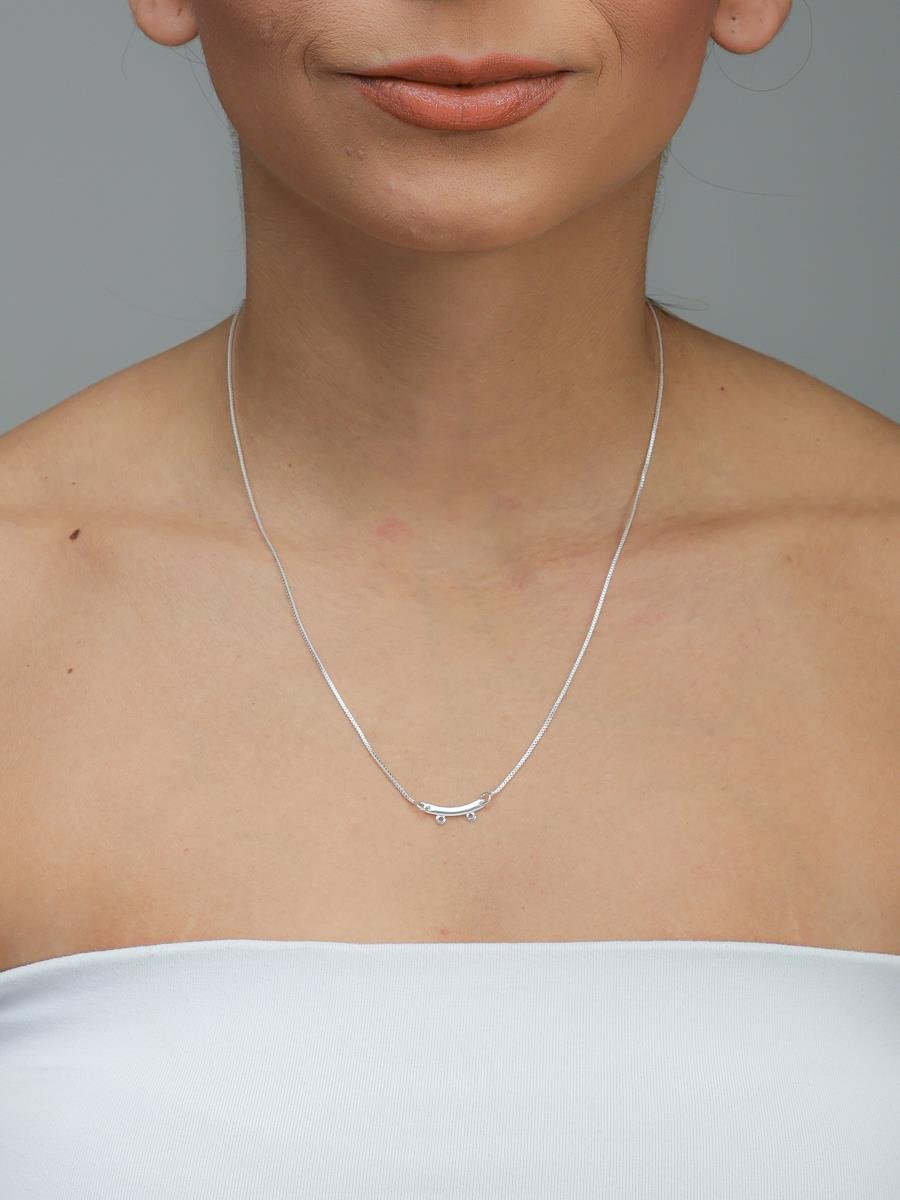 Colar Canga Lisa Dois Filhos | Banho de Prata.