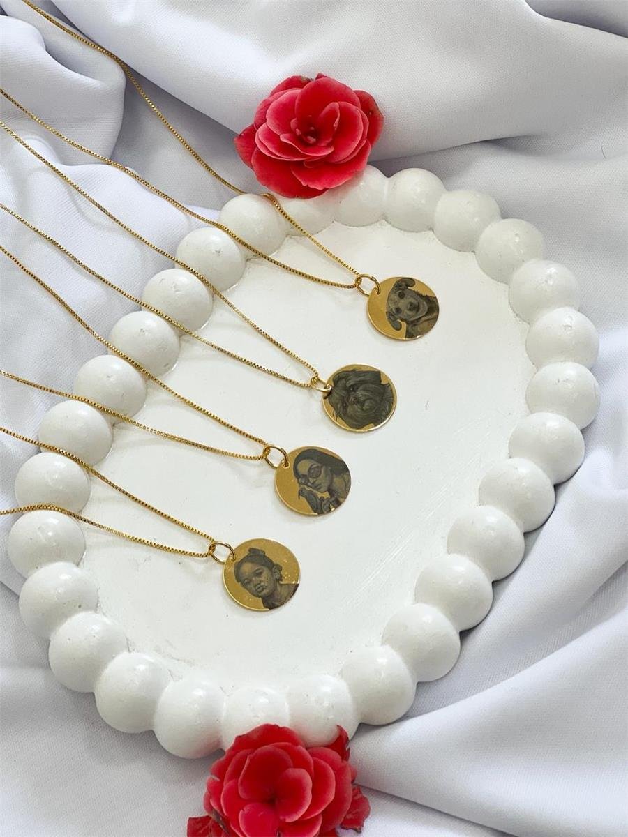 Colar Personalizado | Banhado a Ouro.