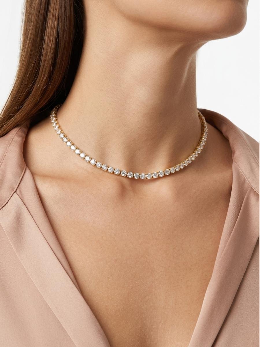 Choker Riviera 4 MM | Banhado a Ouro.