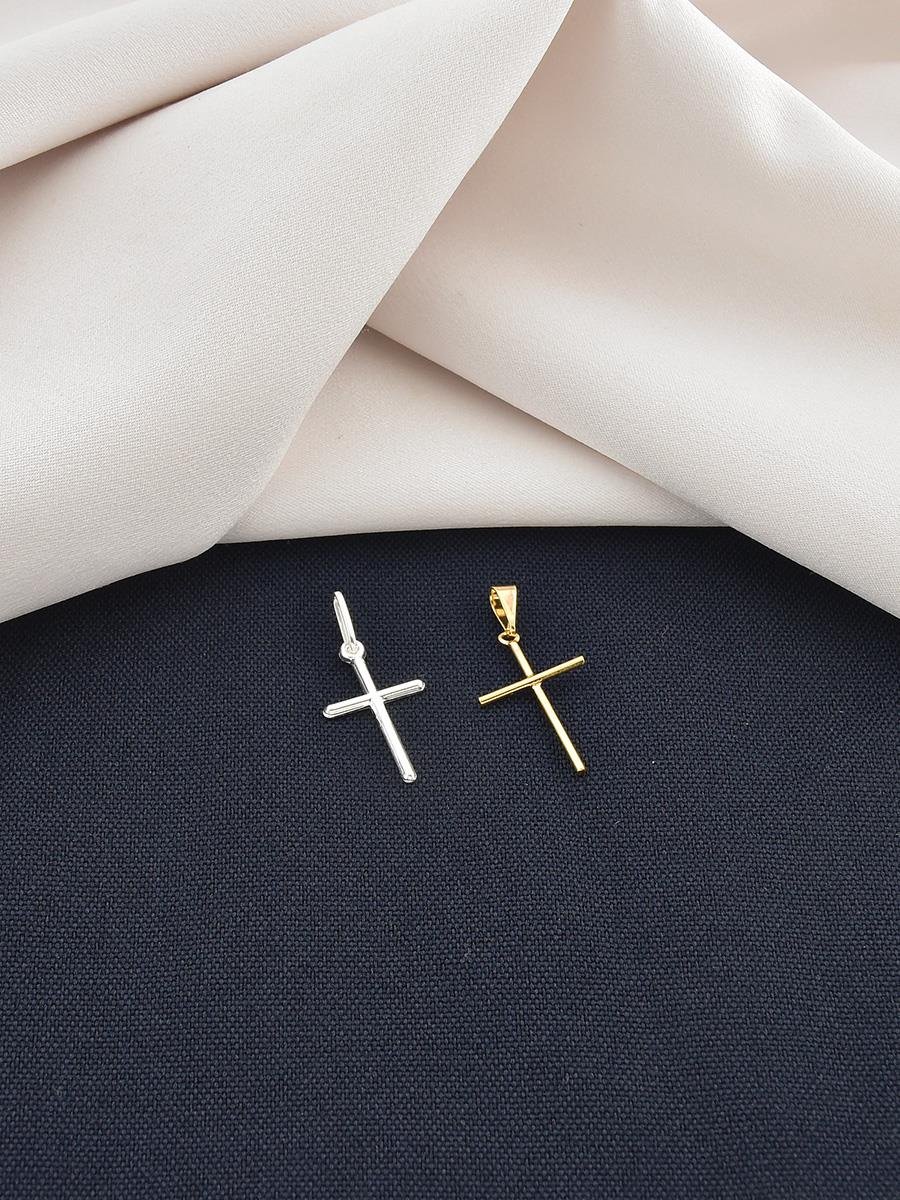 Pingente de Cruz M | Prata 925