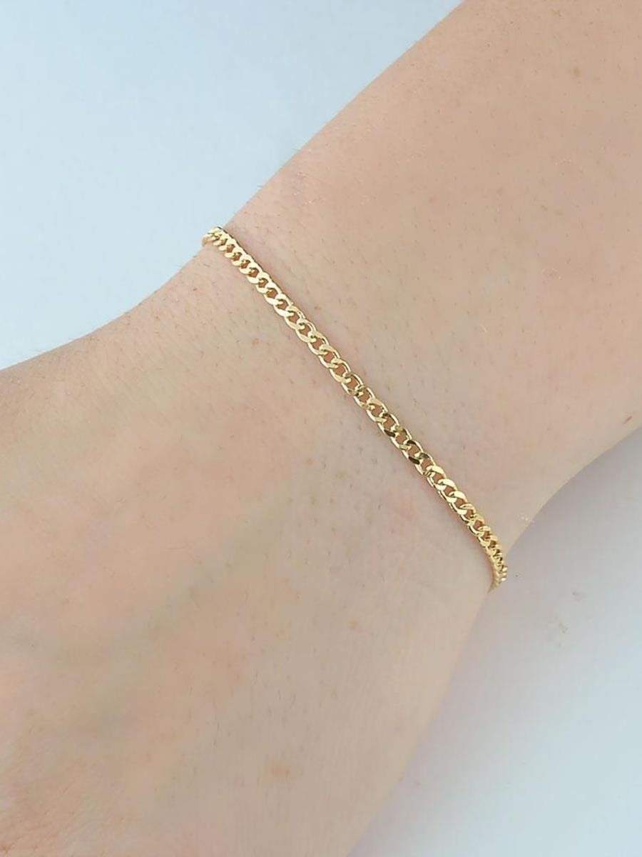 Pulseira Grumet 2 MM | Masculino | Banhado a Ouro.