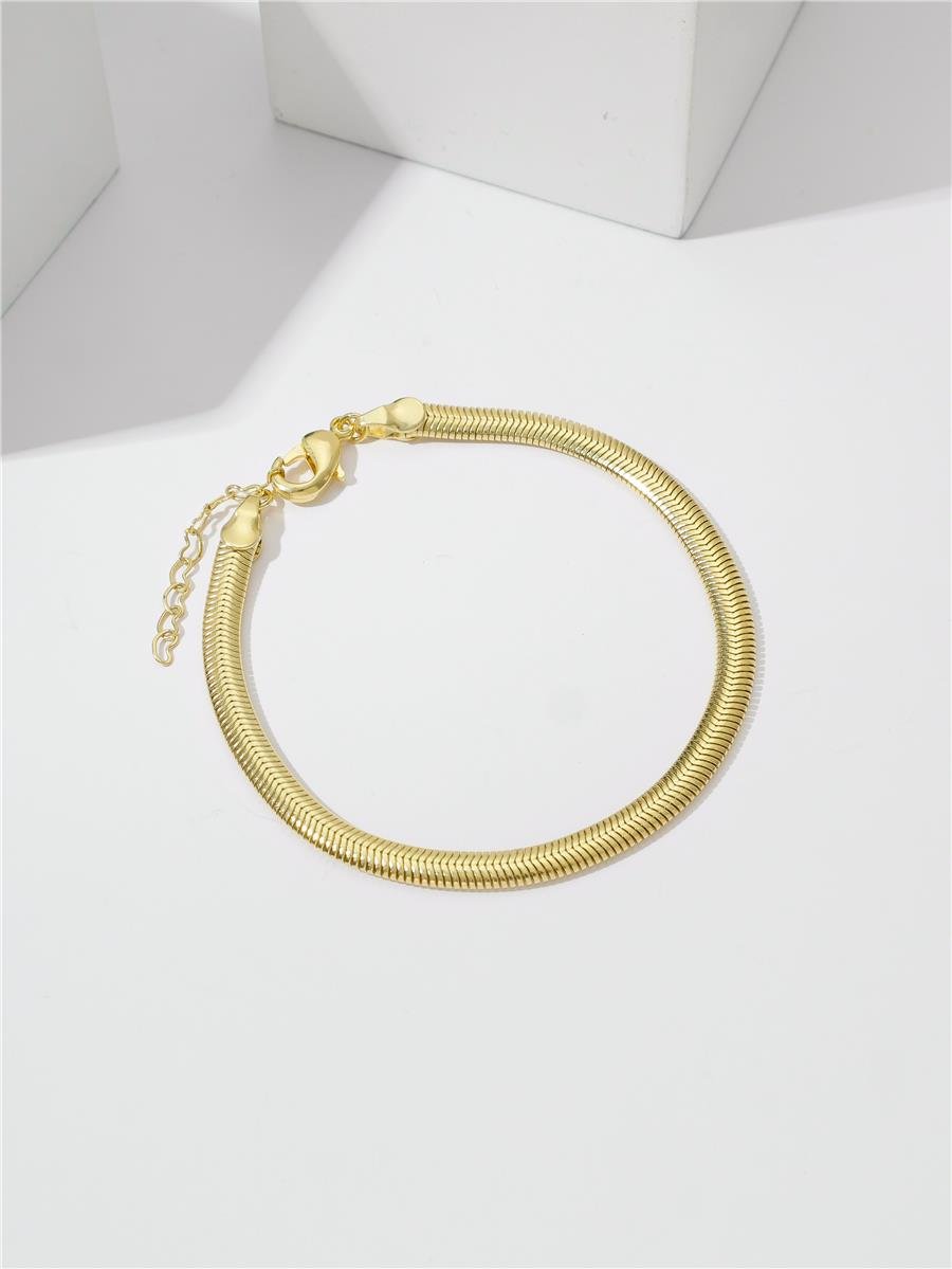 Pulseira Malha Serpente 3 MM | Banhada a Ouro