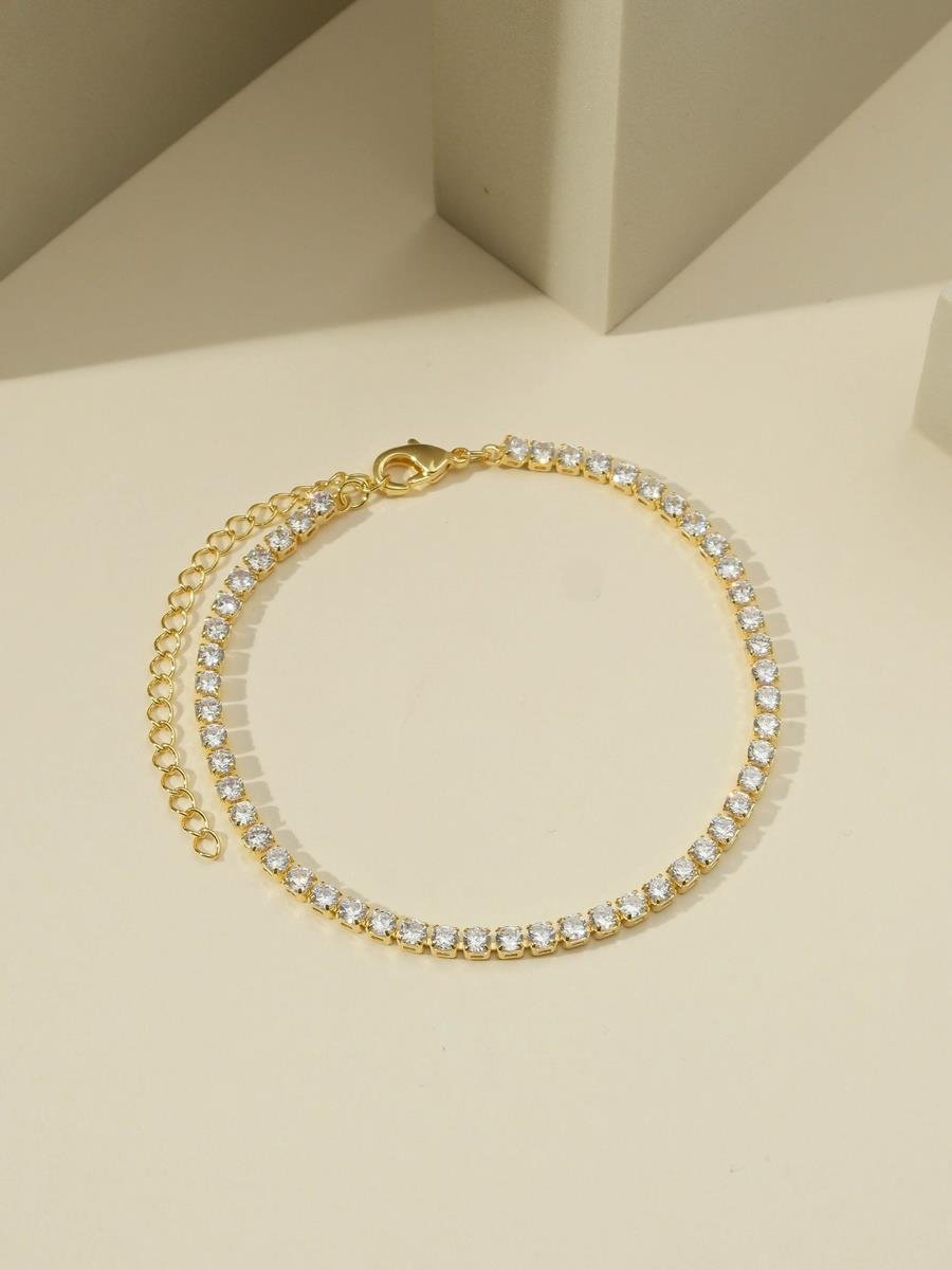 Pulseira Riviera Incolor | Banhado a Ouro