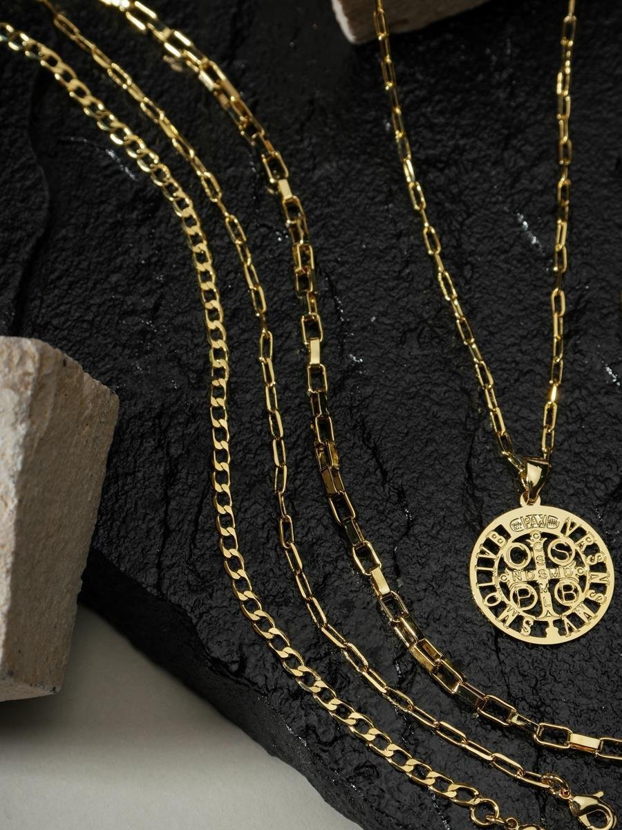 Pulseira Elos Grumet | Masculino | Banhado a Ouro.