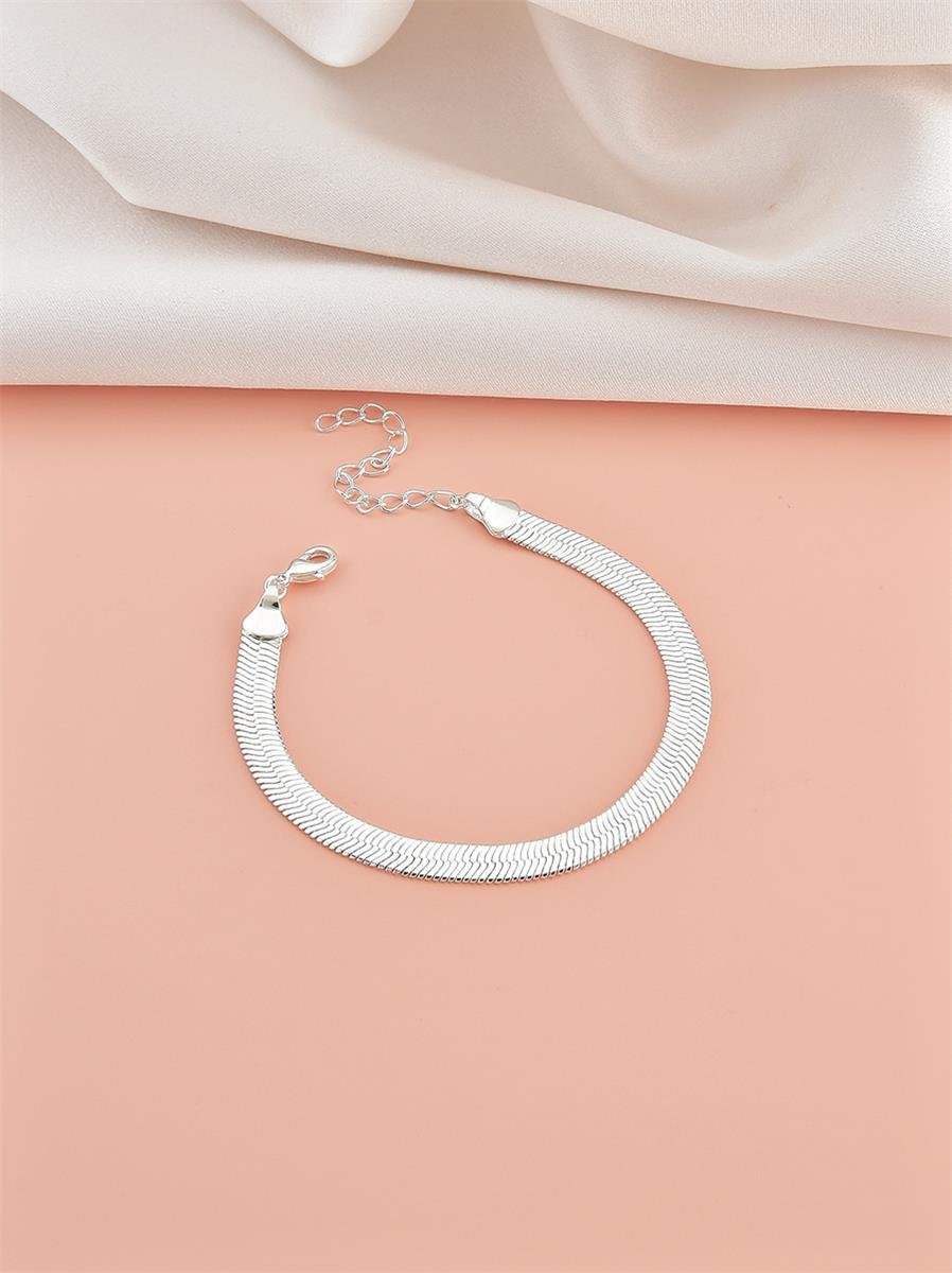 Pulseira Malha Fita 5mm | Banho de Prata