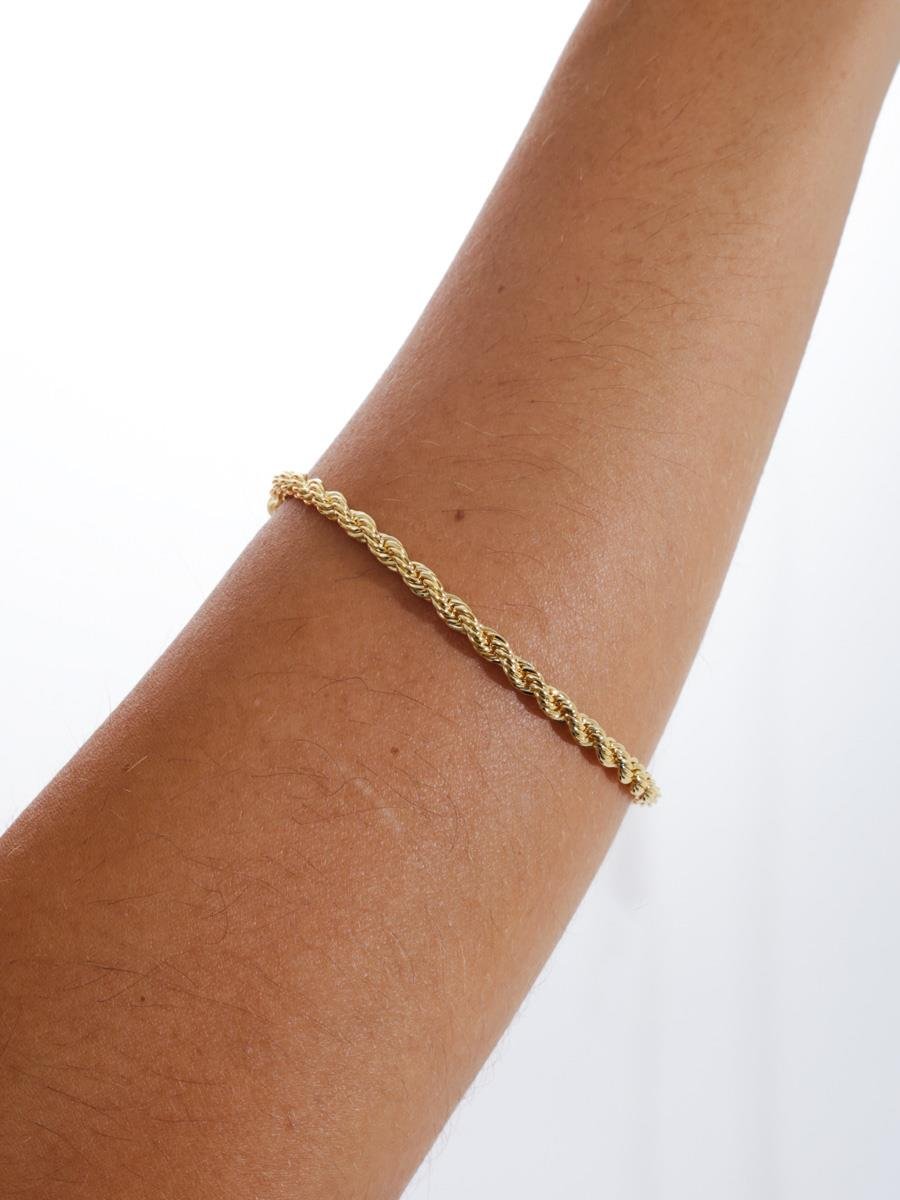 Pulseira Cordão Baiano | Masculino | Banhado a Ouro