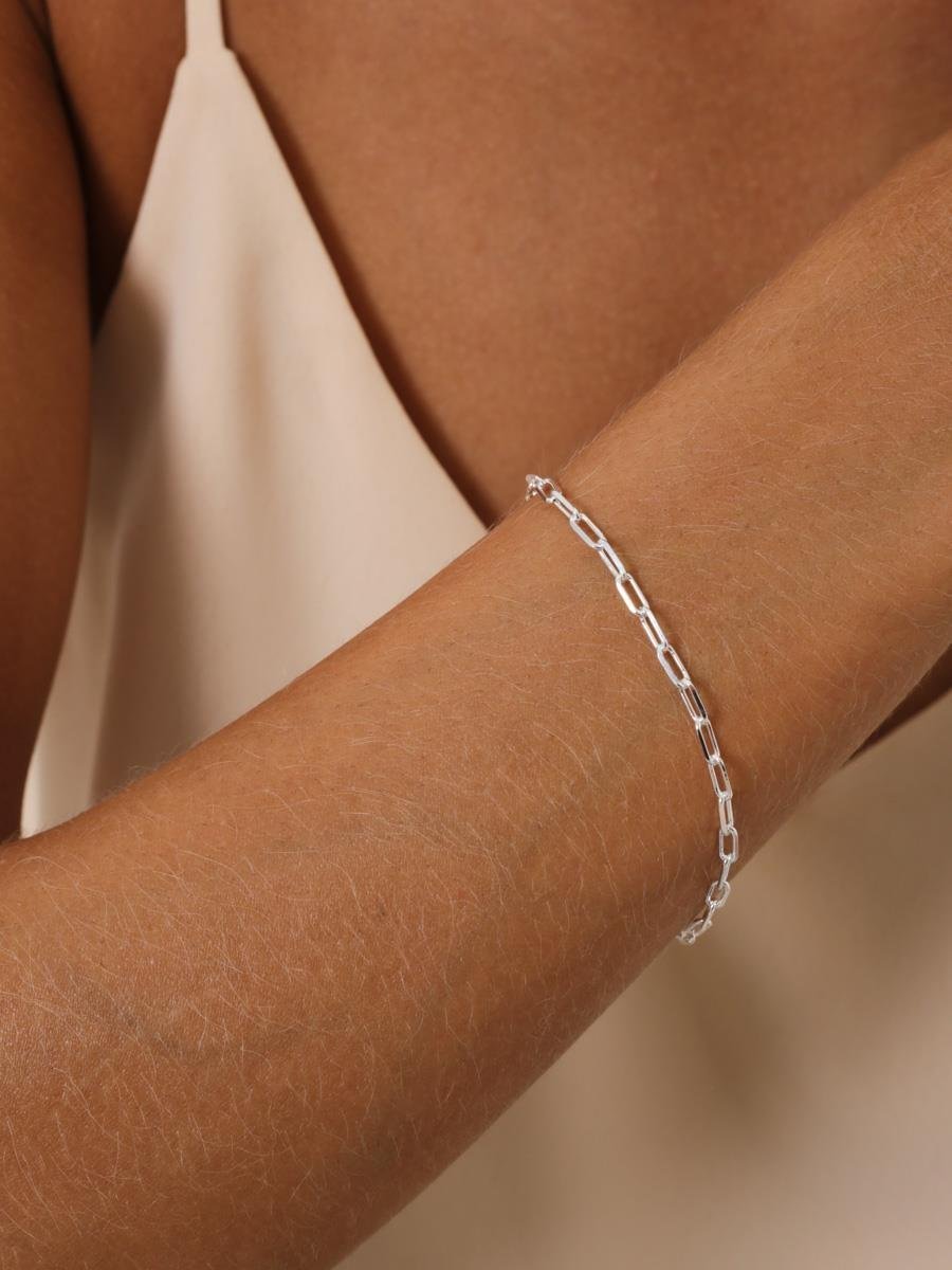 Pulseira Elo Cartier | Banho de Prata.