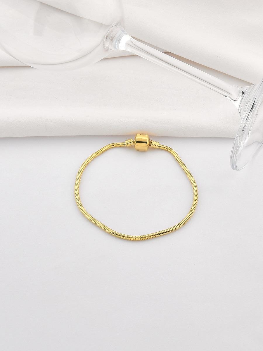 Pulseira Para Berloque 21CM | Banhado a Ouro