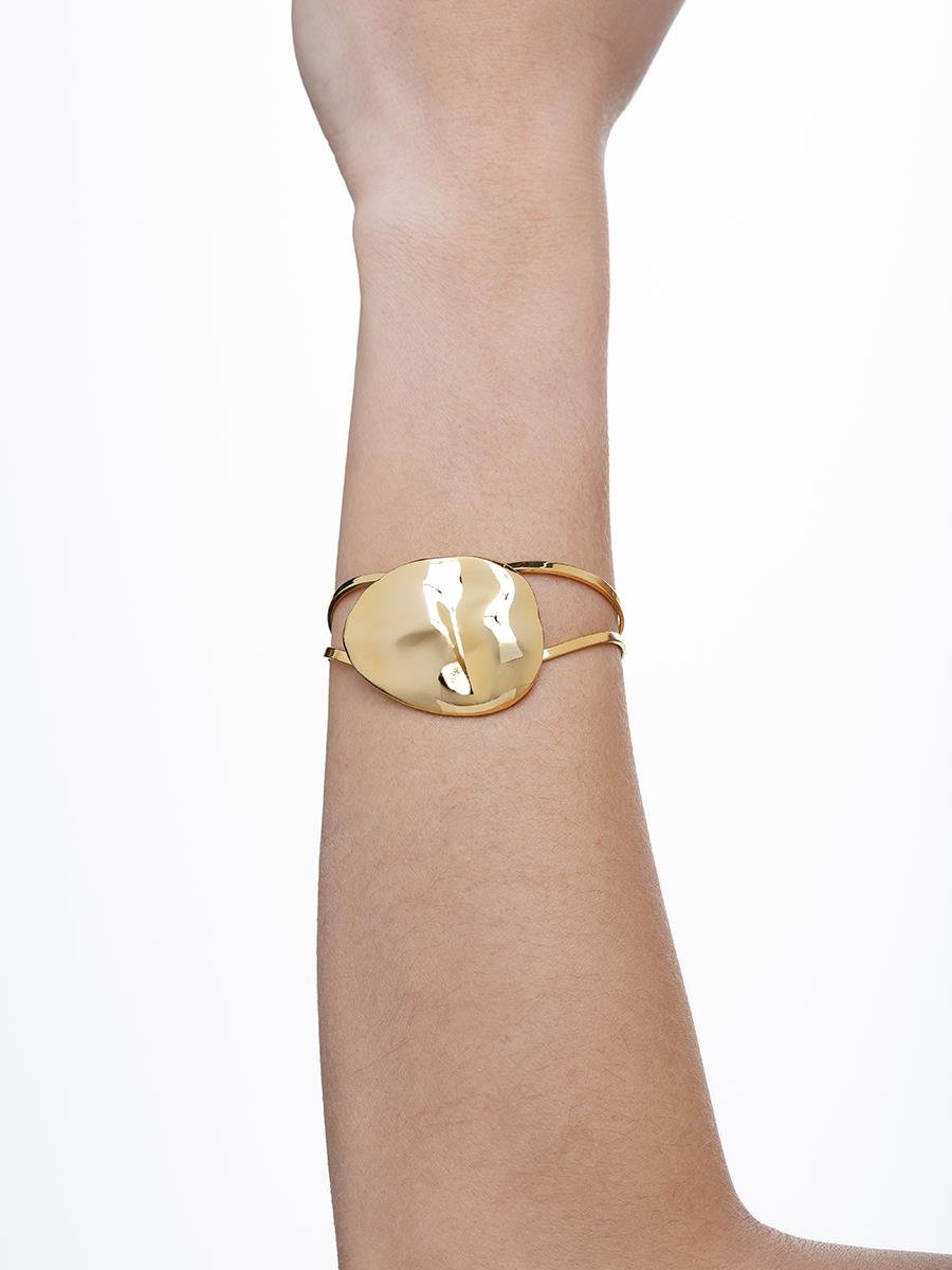 Meio Bracelete Organic | Banhado a Ouro