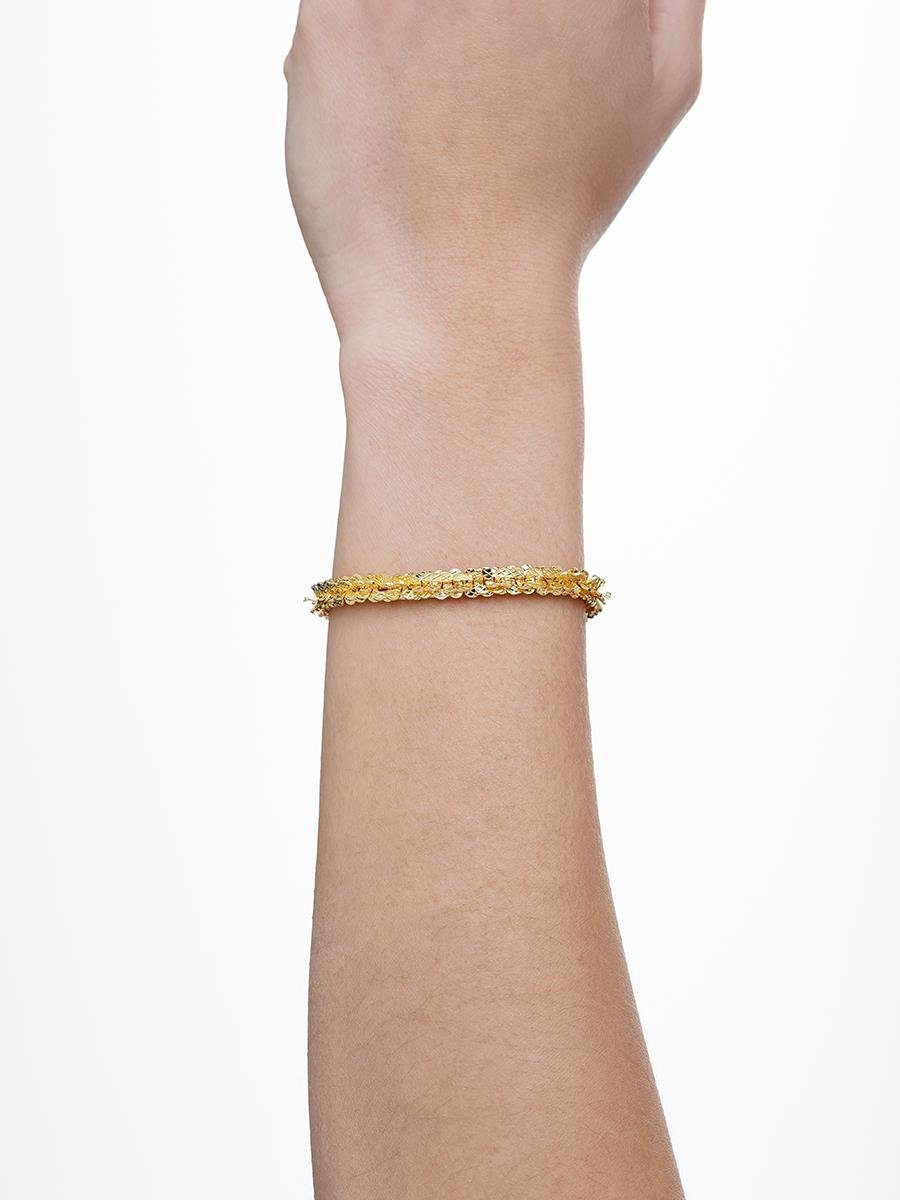 Pulseira de Elo Diamantado | Banhado a Ouro