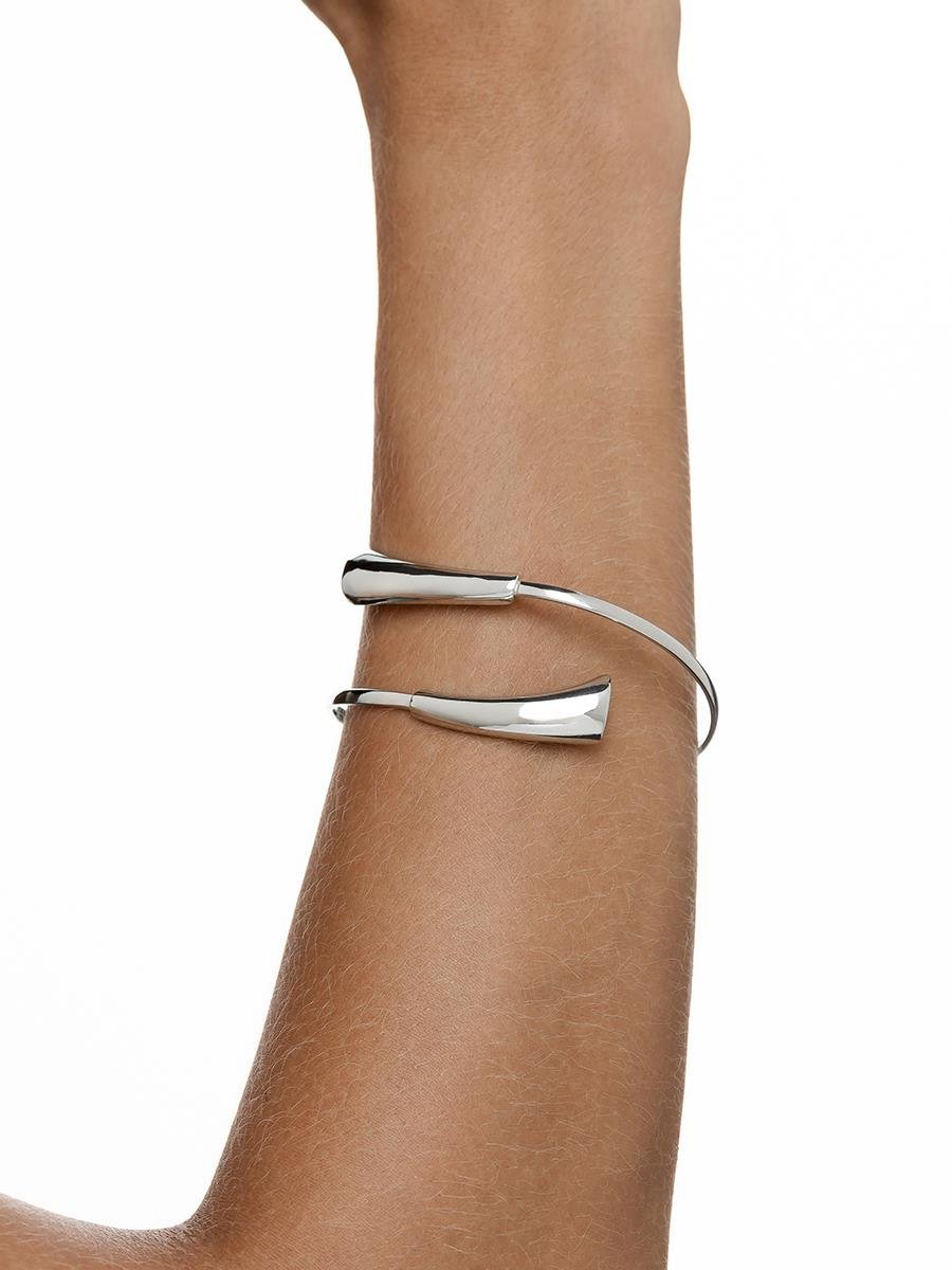 Bracelete Liso | Banhado no Ródio Branco